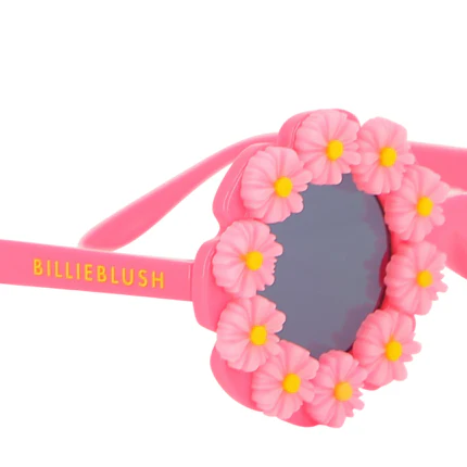 Occhiali da sole Billie Blush rosa a forma di fiore in 3D - Image 4