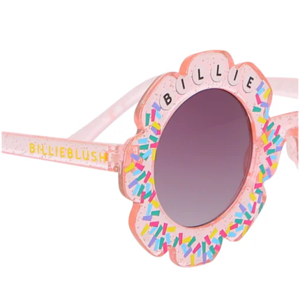 Occhiali da sole Billie Blush rosa a forma di fiore - Image 3