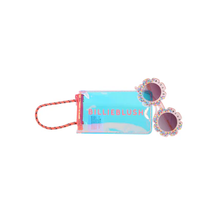 Occhiali da sole Billie Blush rosa a forma di fiore - Image 4
