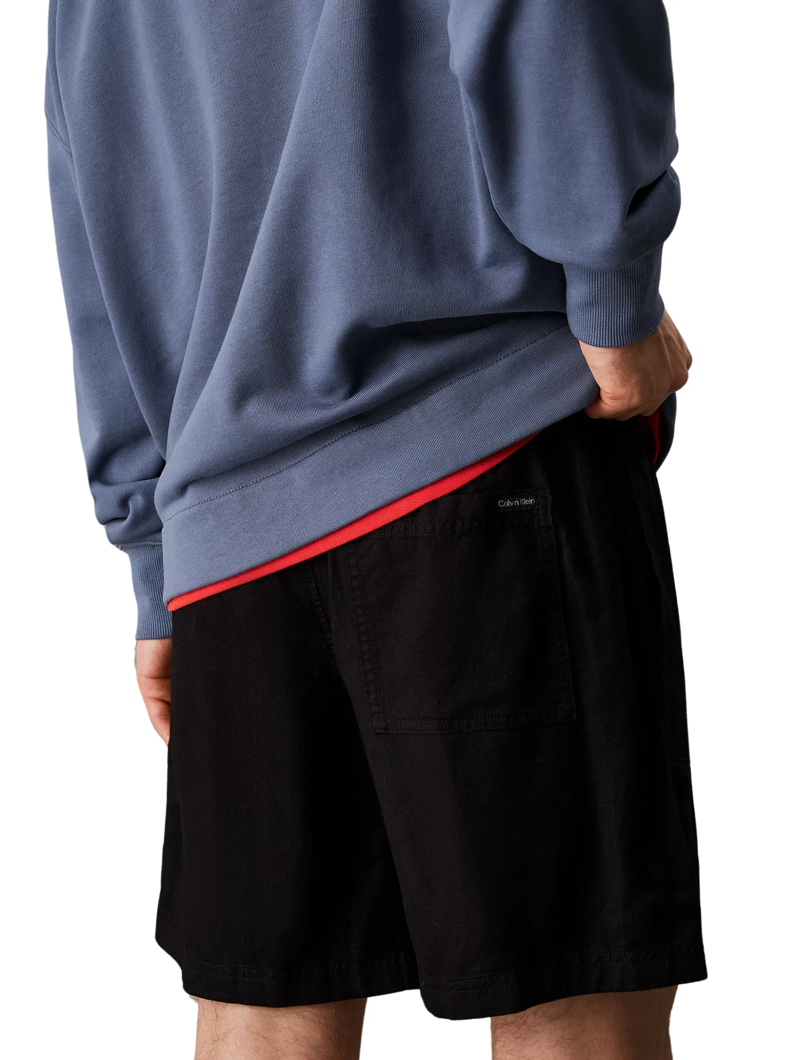 Pantaloncini in twill Calvin Klein nero - Image 2