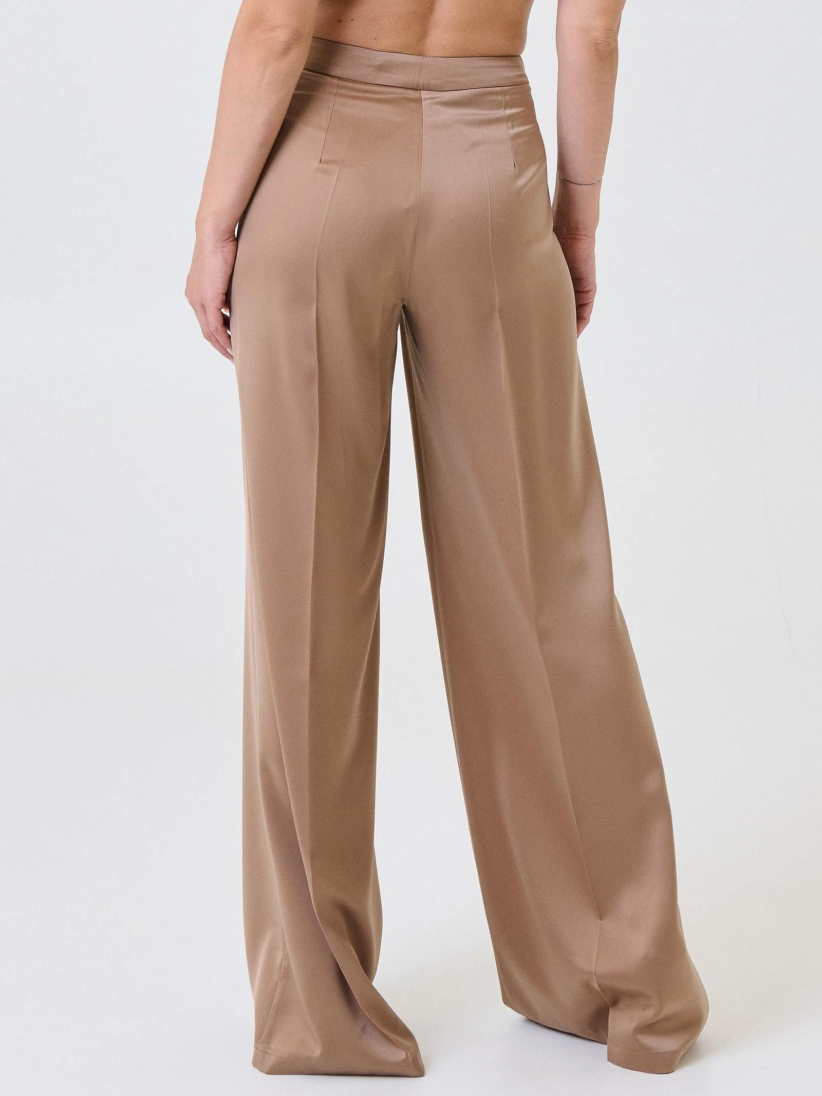 Pantalone a palazzo "allure" Silence Limited caffè - Image 3
