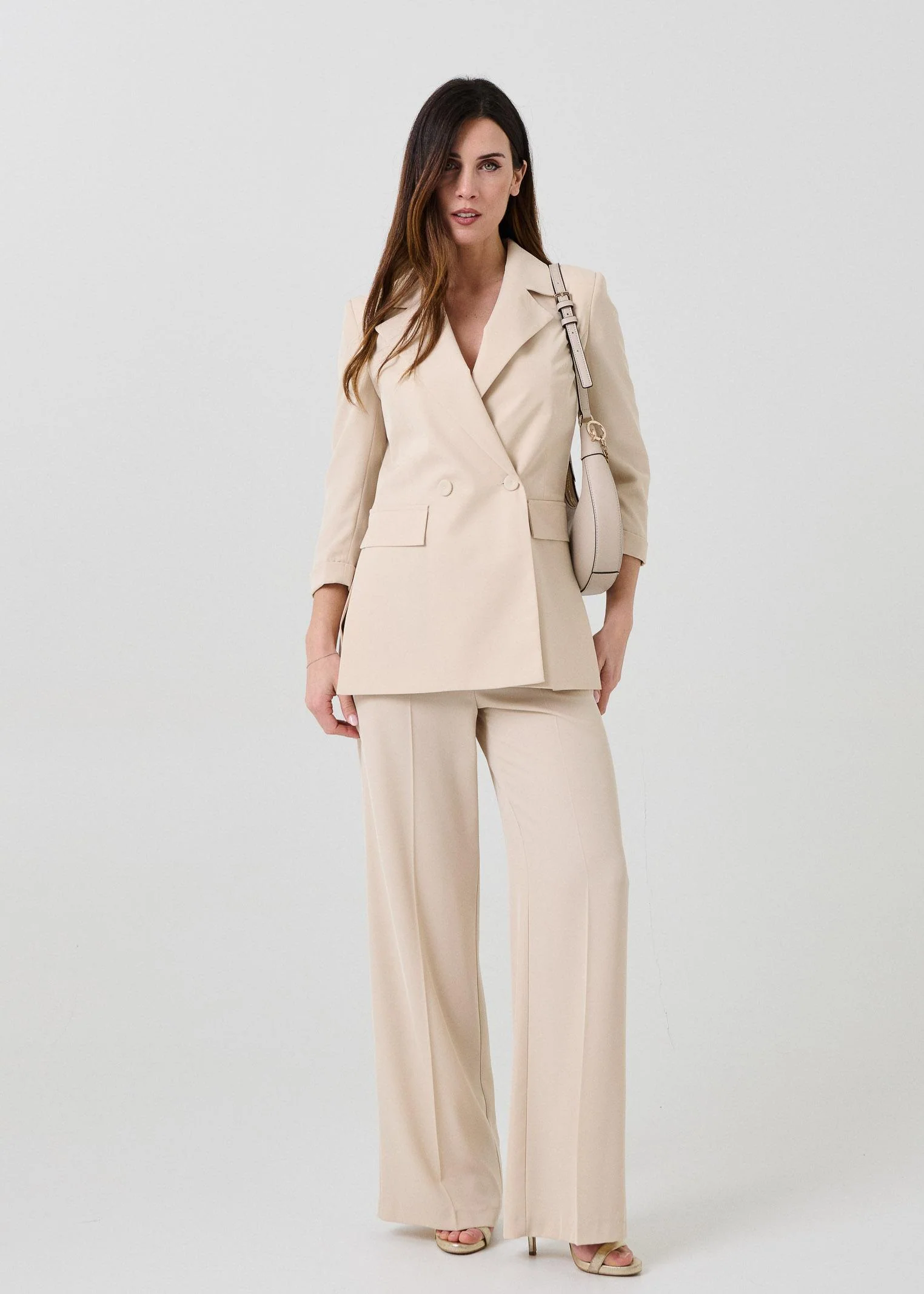 Pantalone a palazzo Armoire beige - Image 4