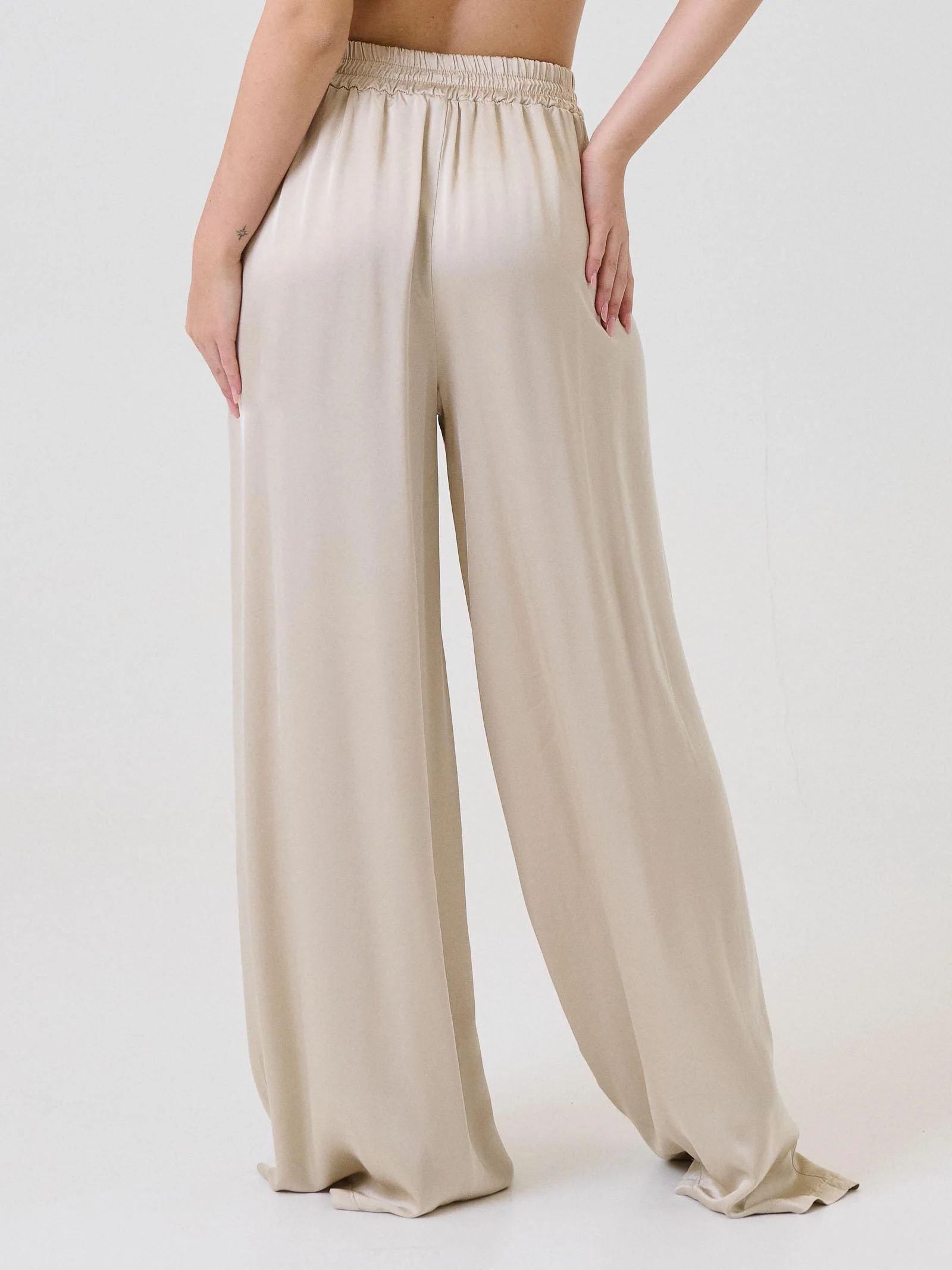 Pantalone a palazzo Armoire beige - Image 3