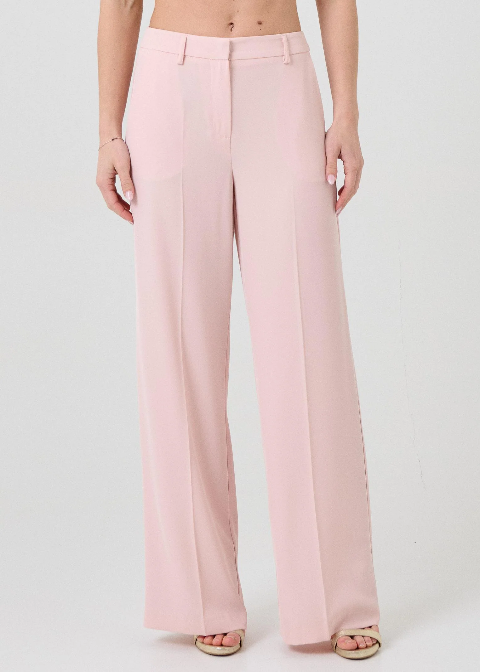 Pantalone a palazzo Armoire rosa