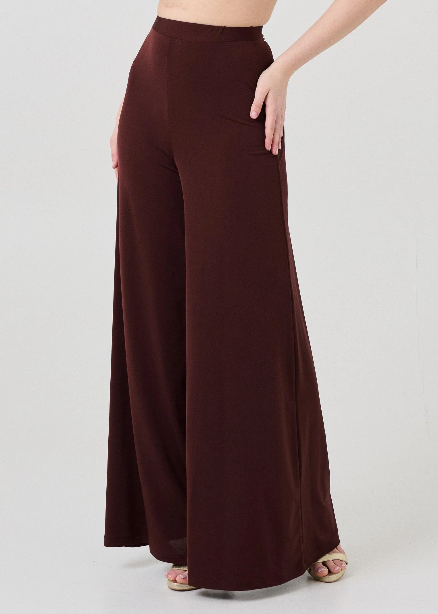 Pantalone a palazzo Bohemian Vì marrone - Image 2