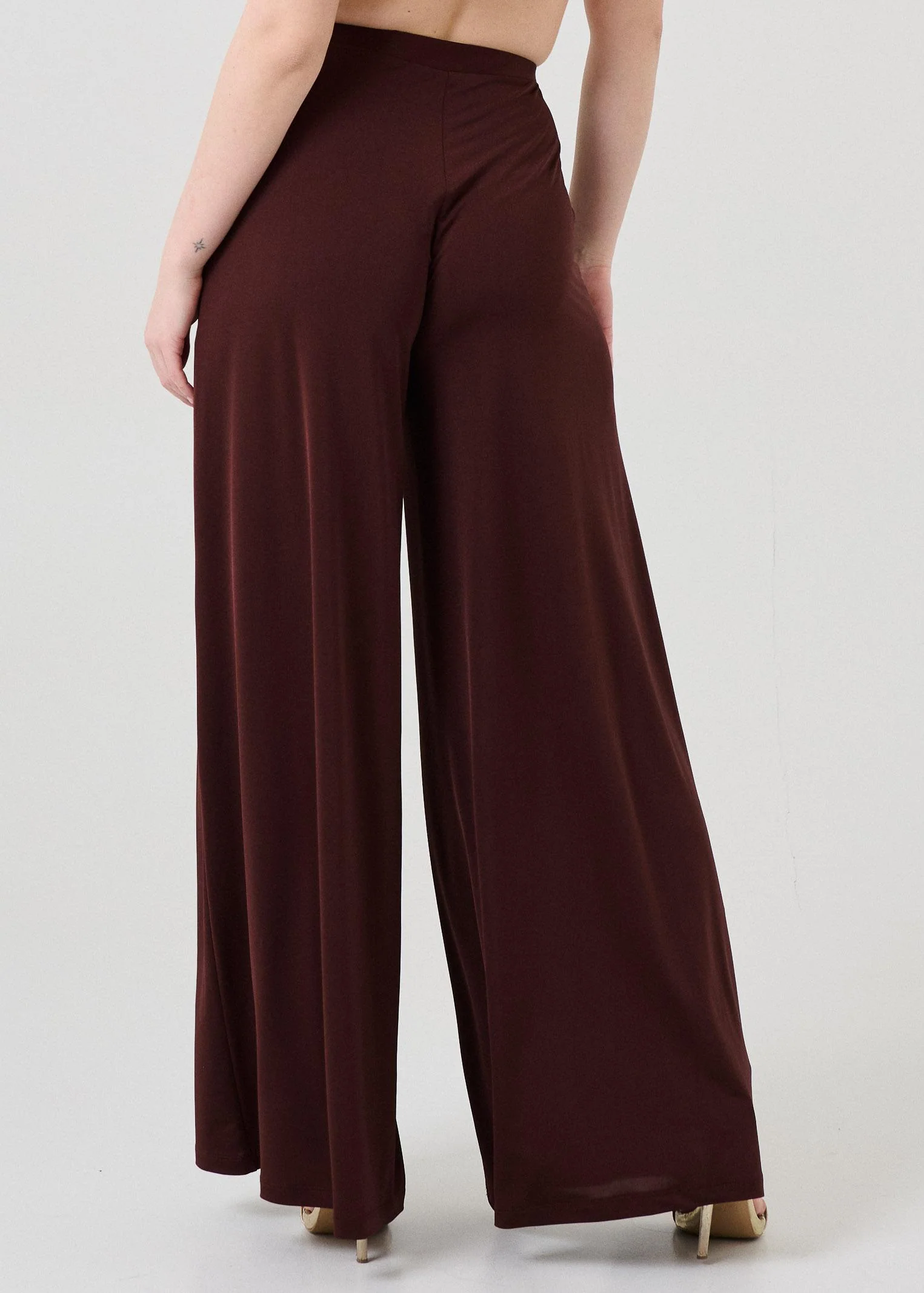 Pantalone a palazzo Bohemian Vì marrone - Image 3
