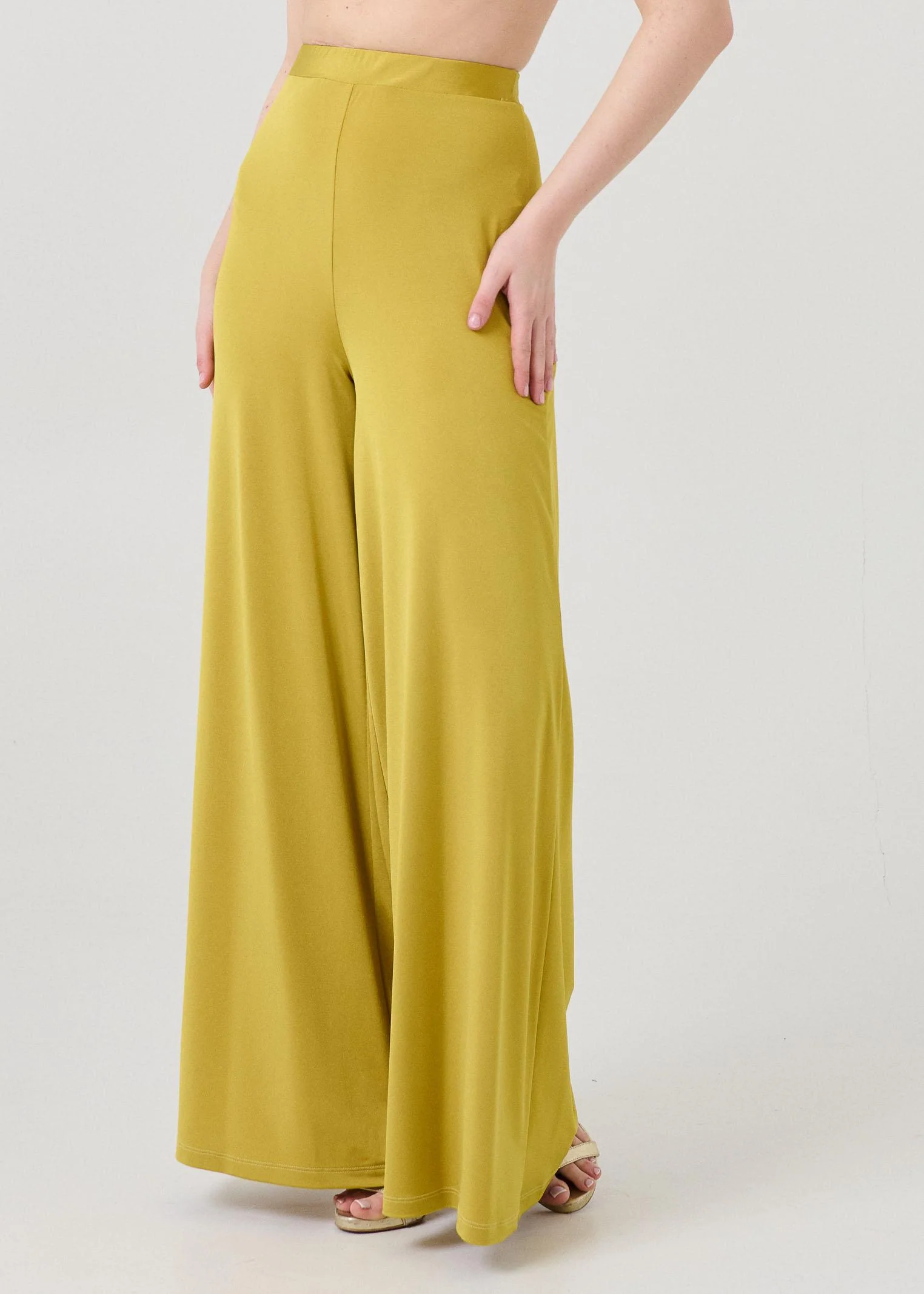 Pantalone a palazzo Bohemian Vì verde acido - Image 2