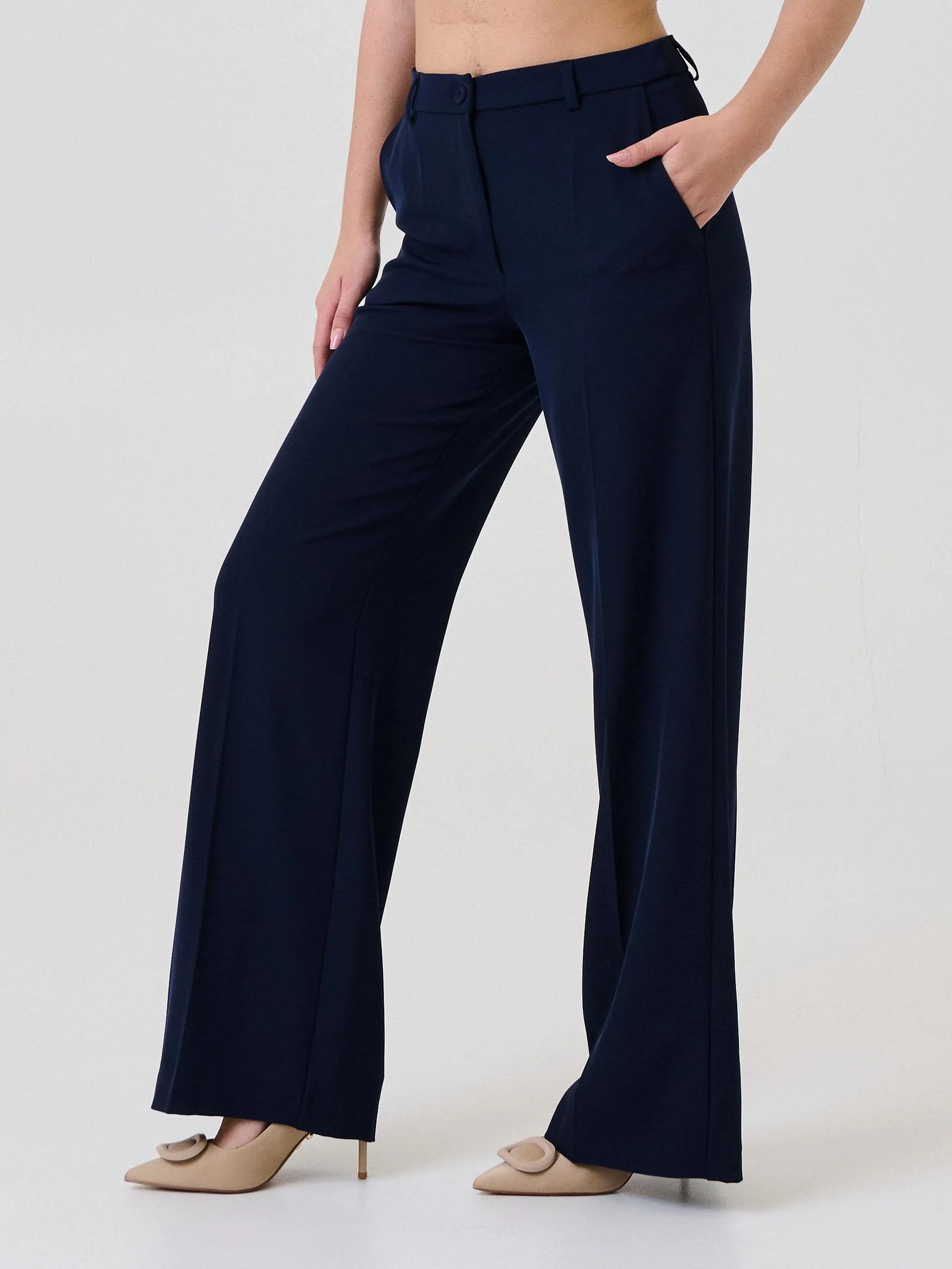 Pantalone a palazzo "Kadì" Armoire blu - Image 2