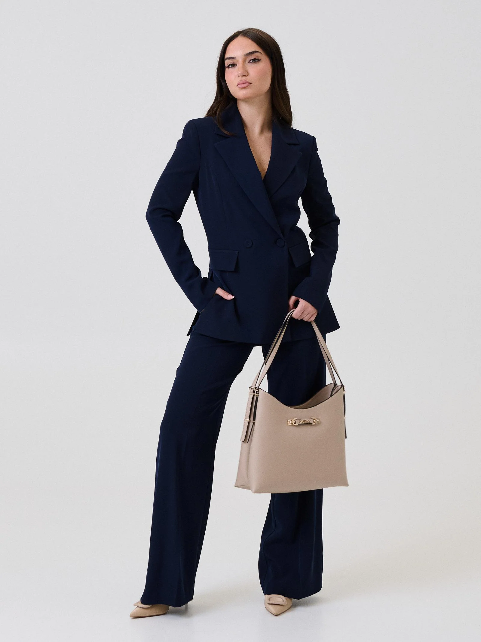 Pantalone a palazzo "Kadì" Armoire blu - Image 4