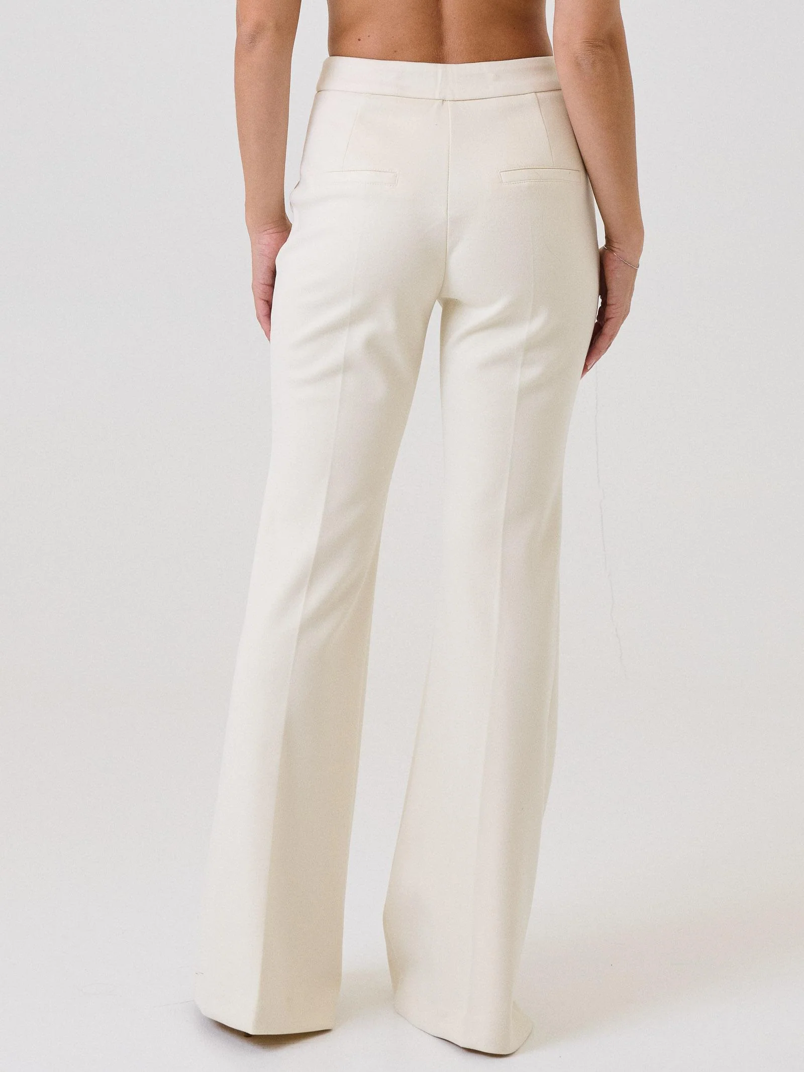 Pantalone a zampa Bohemian Vì bianco latte - Image 3