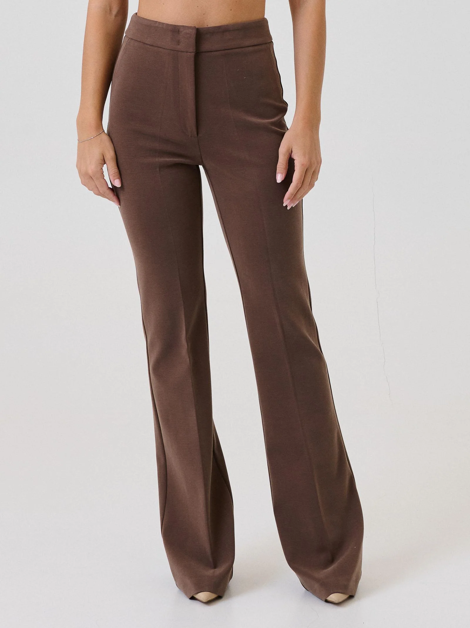 Pantalone a zampa Bohemian Vì marrone