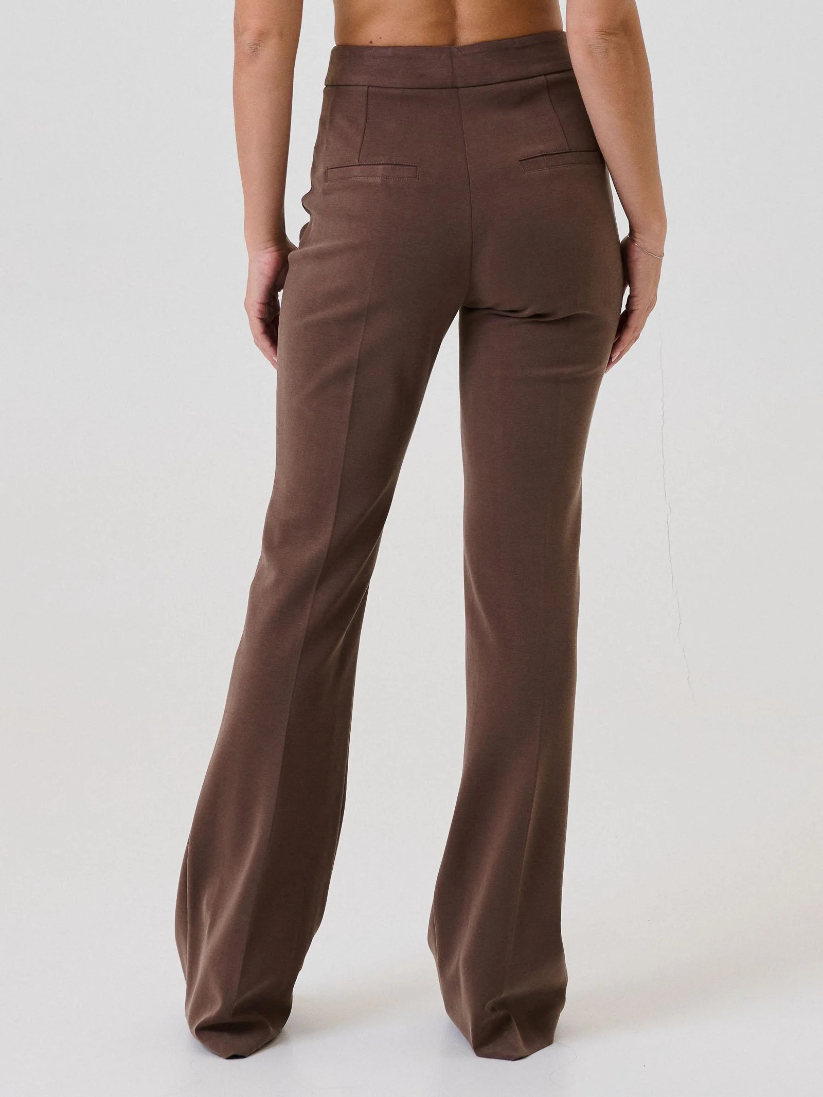 Pantalone a zampa Bohemian Vì marrone - Image 3
