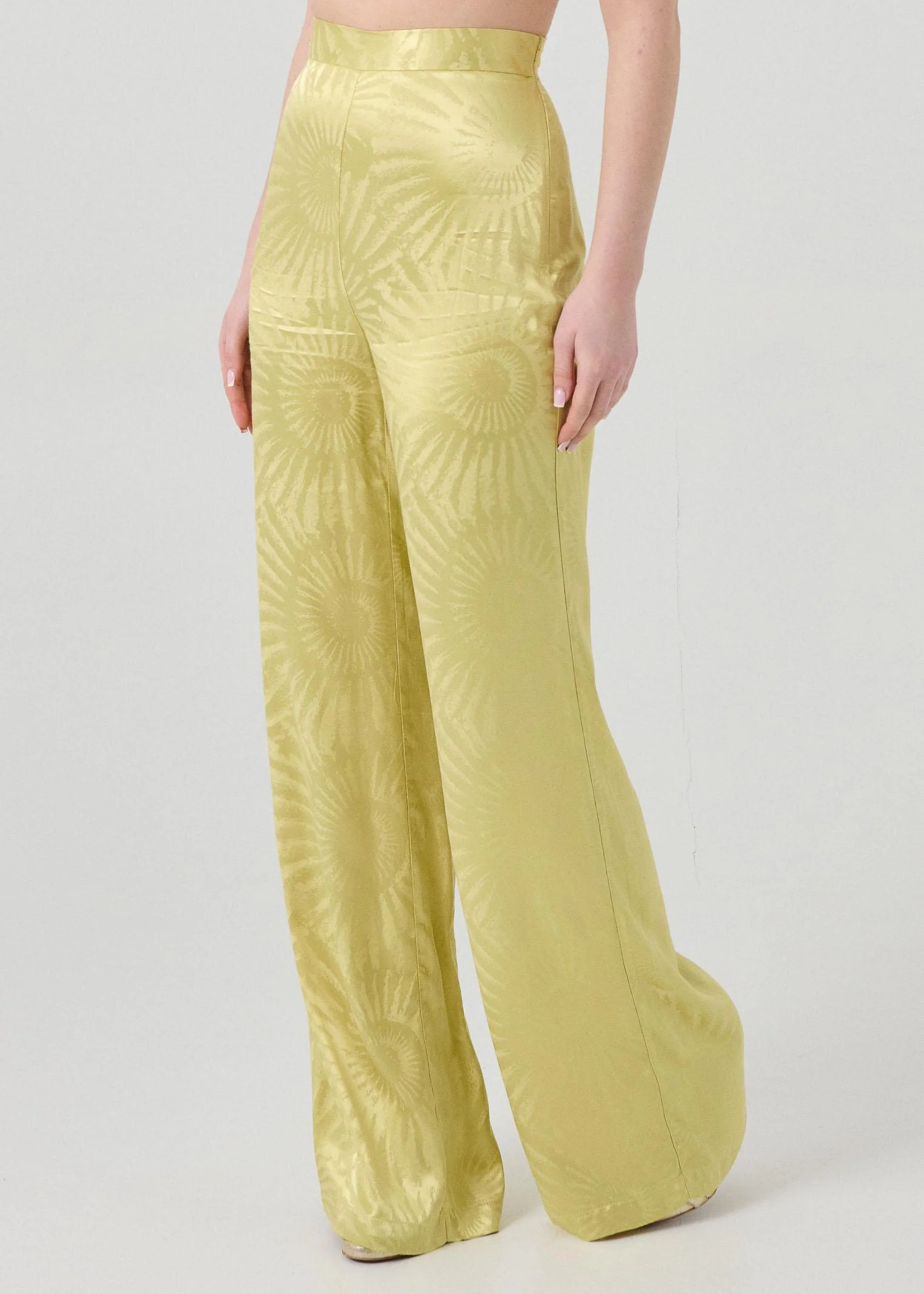 Pantalone "Abstract" Bohemian Vì verde lime - Image 2