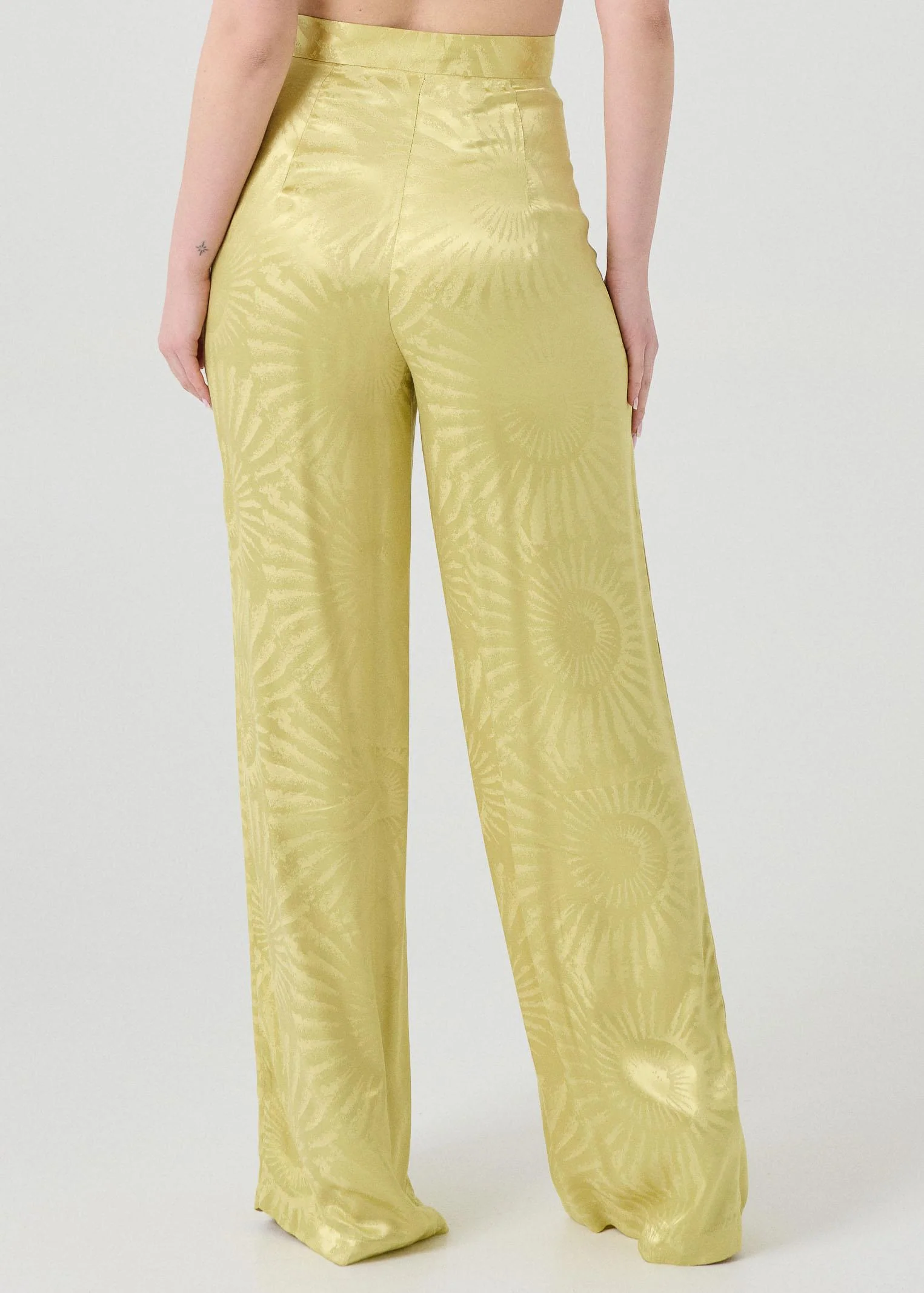 Pantalone "Abstract" Bohemian Vì verde lime - Image 3