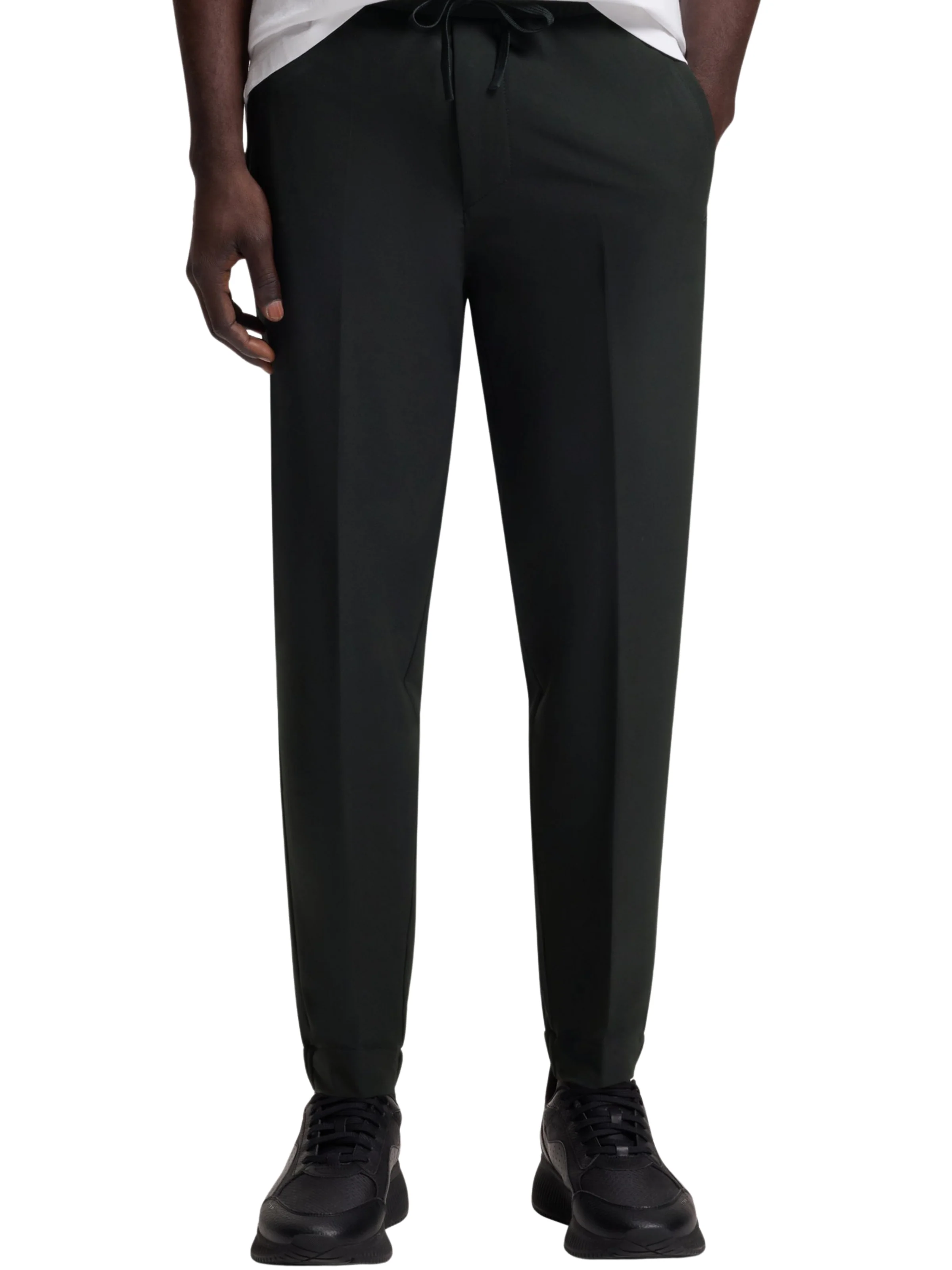 Pantalone affussolato Boss nero idrorepellente - Image 2