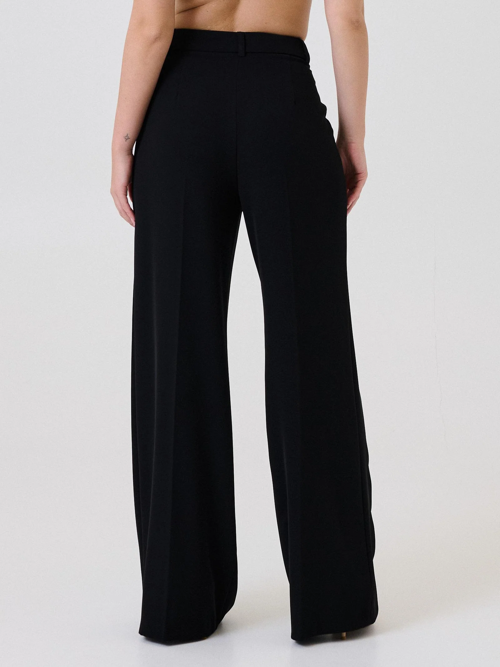 Pantalone ampio Armoire nero con pinces - Image 3