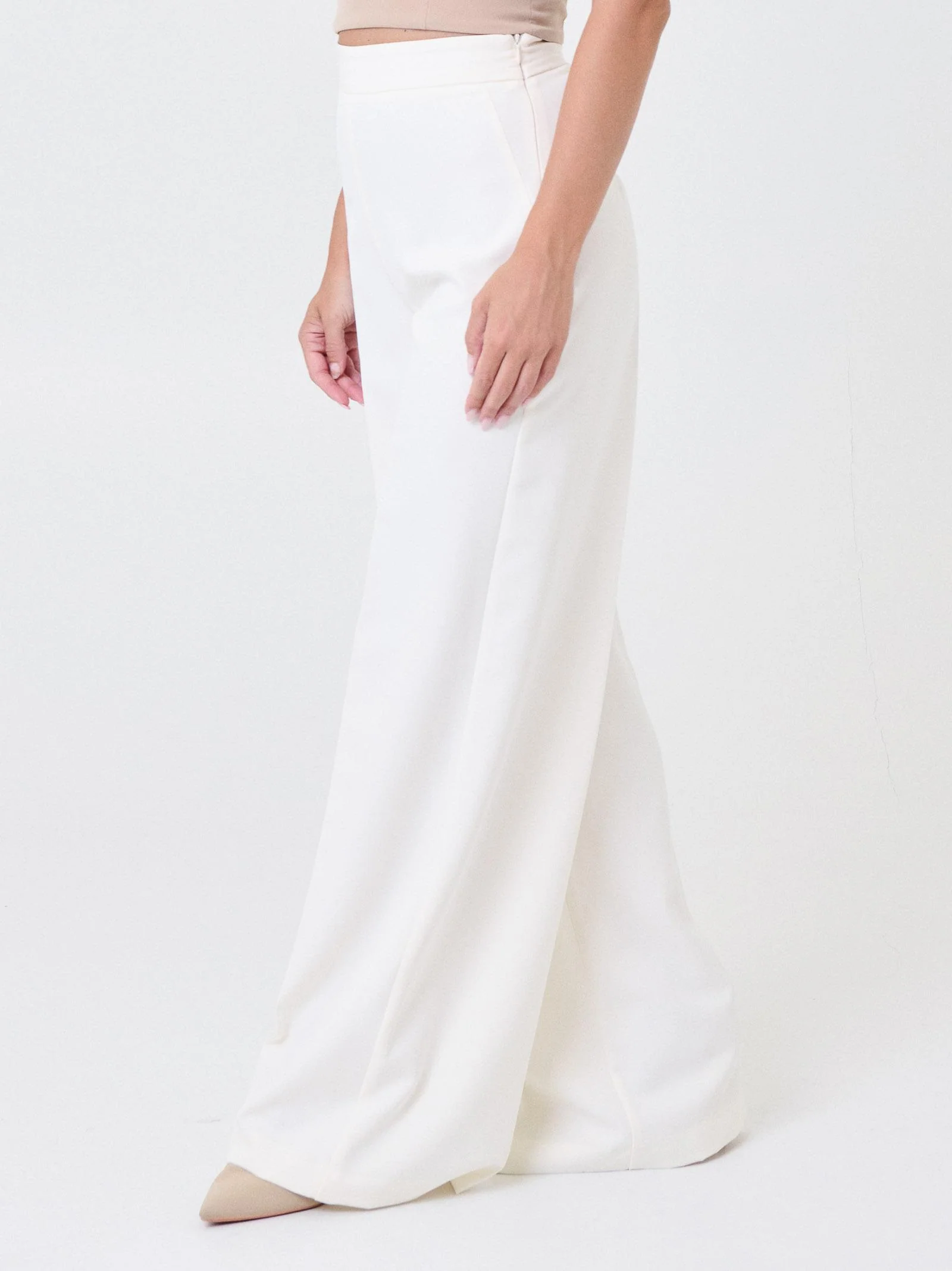 Pantalone ampio Silence Limited bianco latte - Image 3