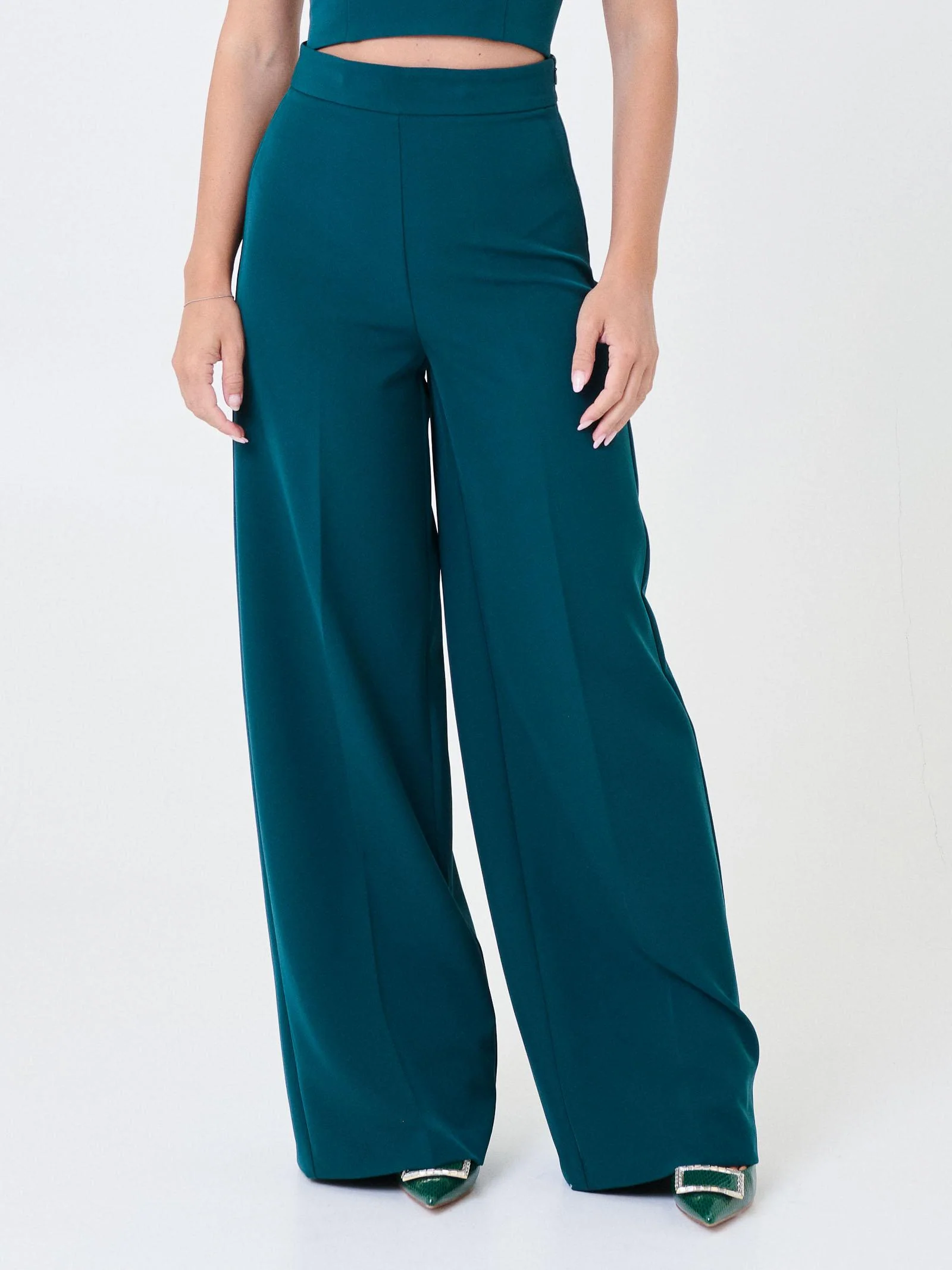 Pantalone ampio Silence Limited verde forest - Image 2