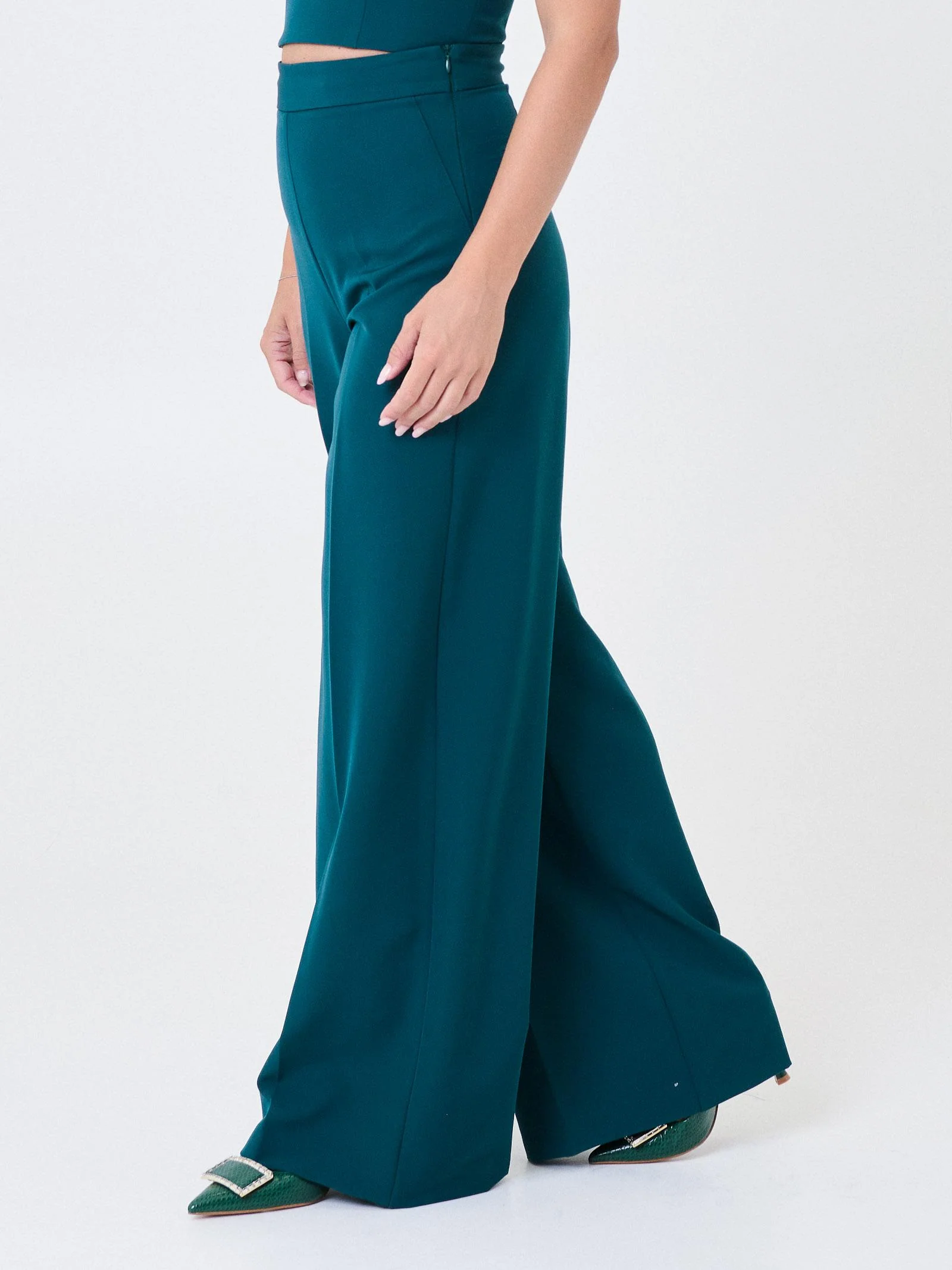 Pantalone ampio Silence Limited verde forest - Image 3