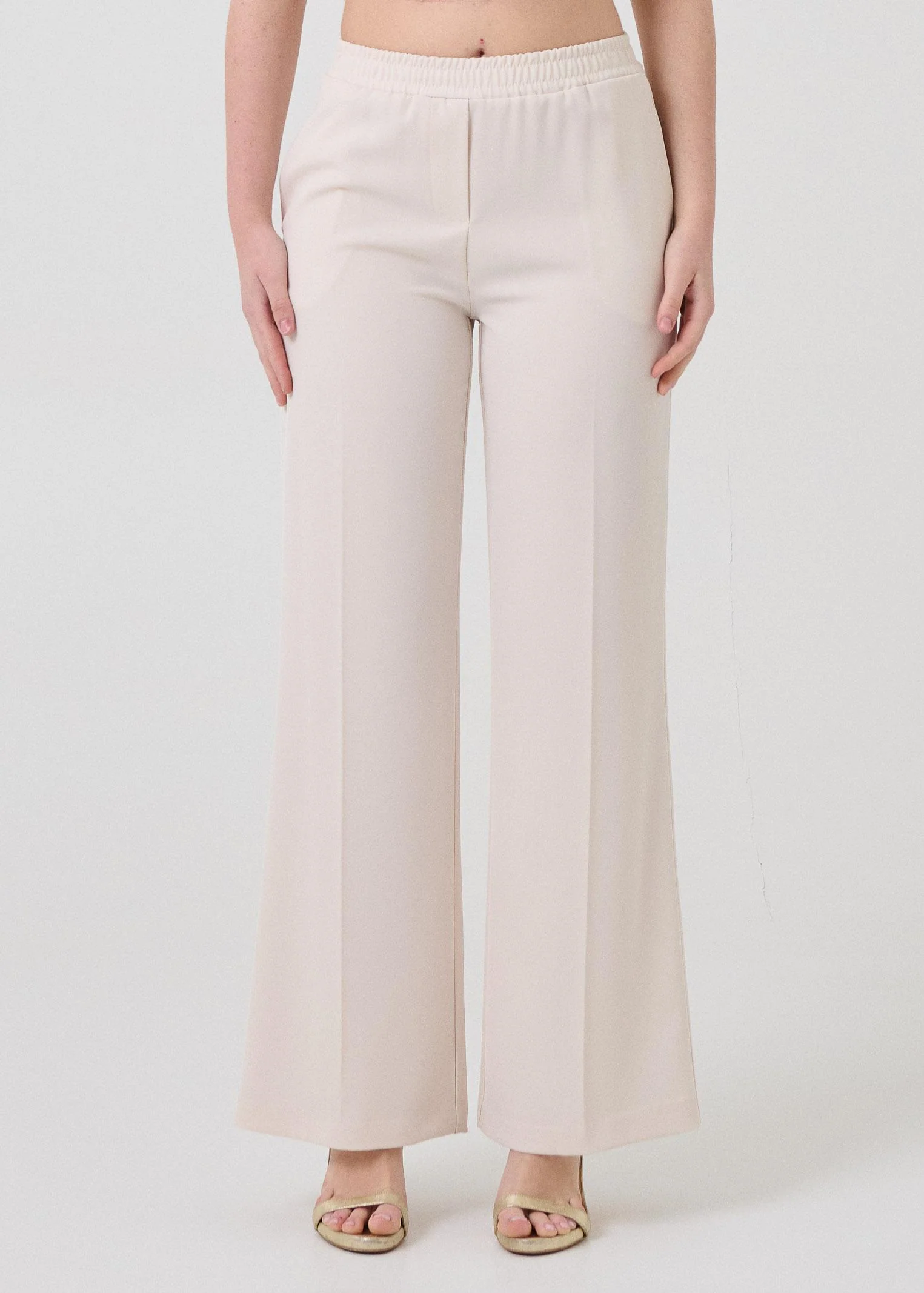 Pantalone Armoire burro elasticizzato in vita
