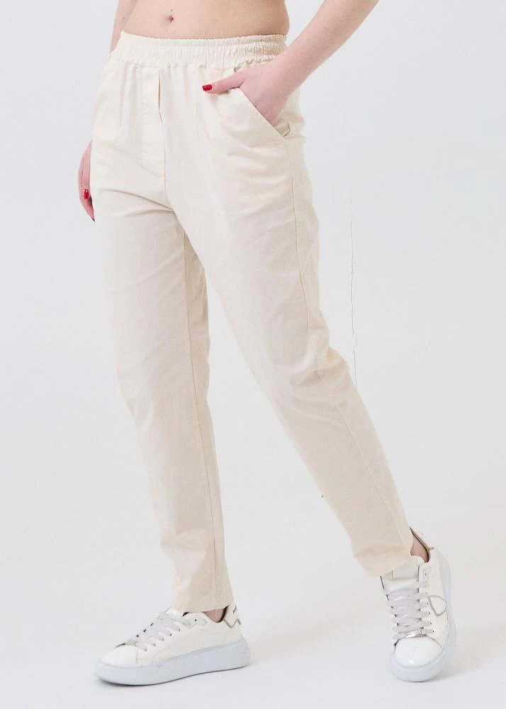 Pantalone Armoire burro elasticizzato in vita - Image 2