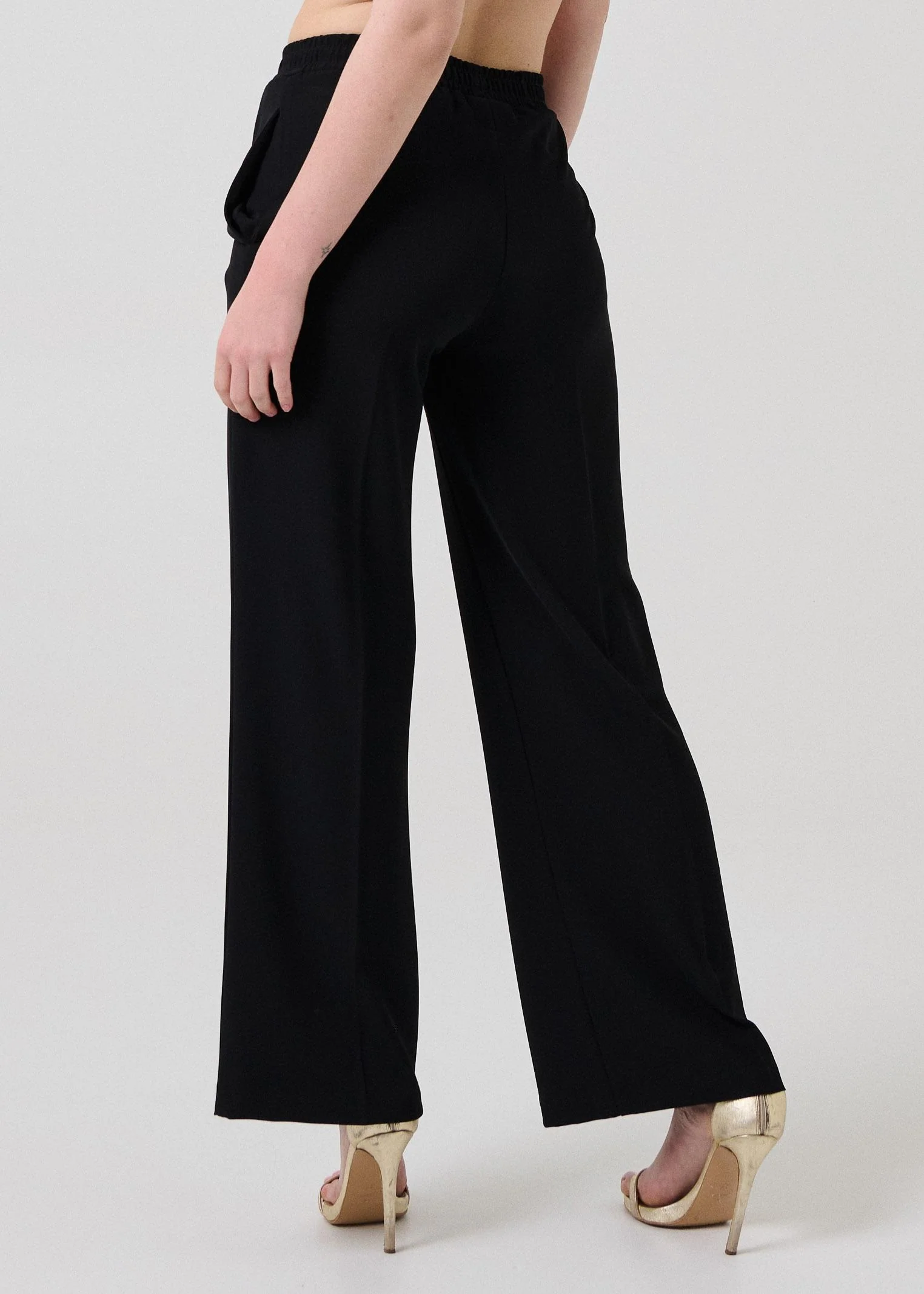 Pantalone Armoire nero elasticizzato in vita - Image 3