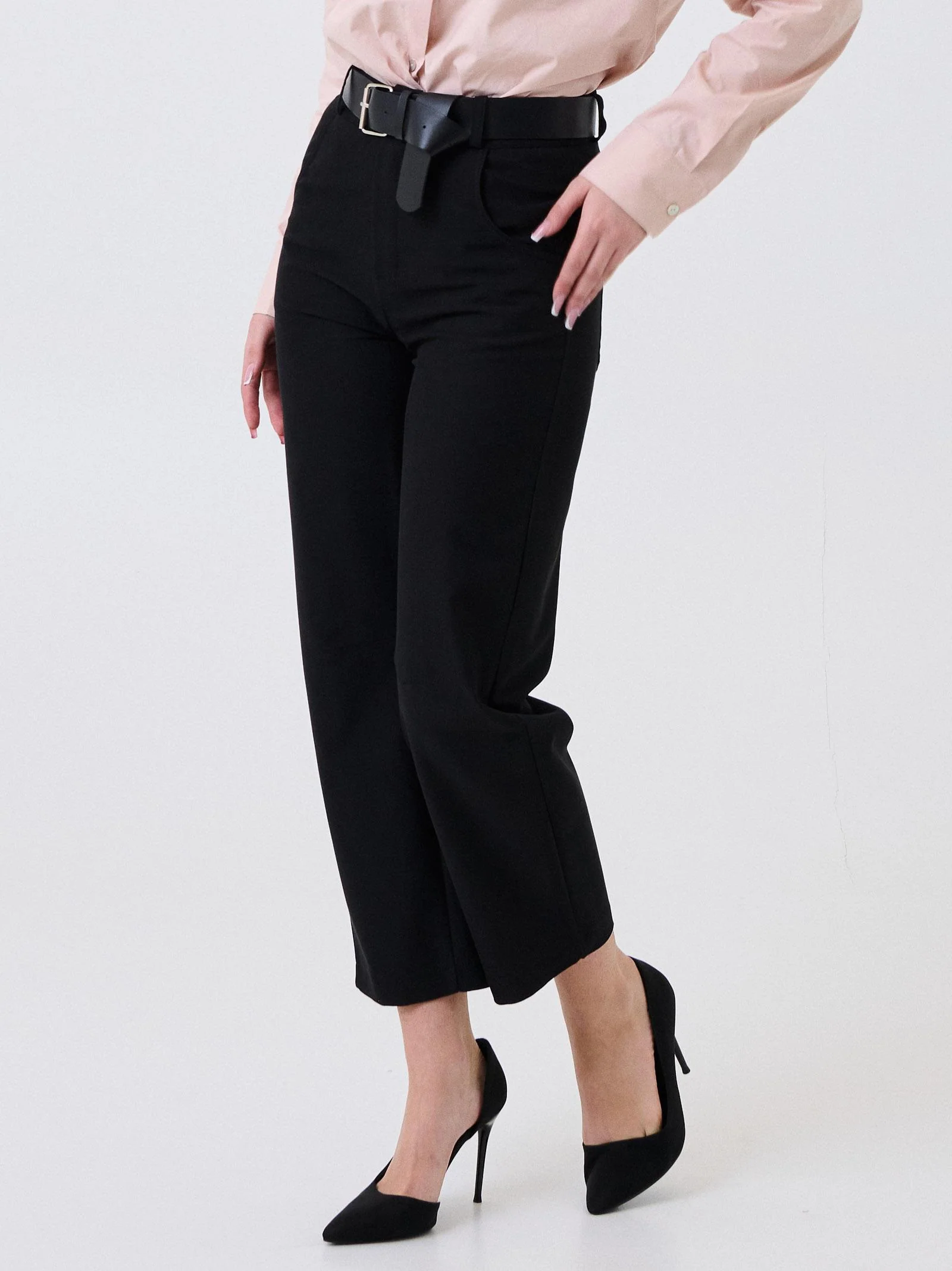 Pantalone Armoire nero elasticizzato in vita - Image 2