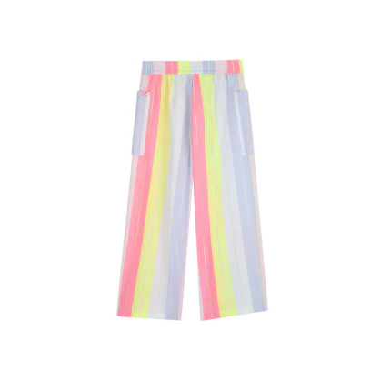 Pantalone Billie Blush multicolor a righe con maxi tasconi - Image 2