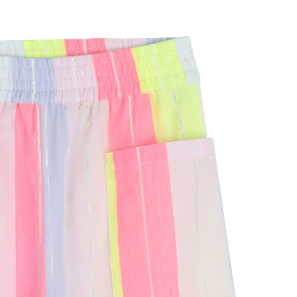 Pantalone Billie Blush multicolor a righe con maxi tasconi - Image 3