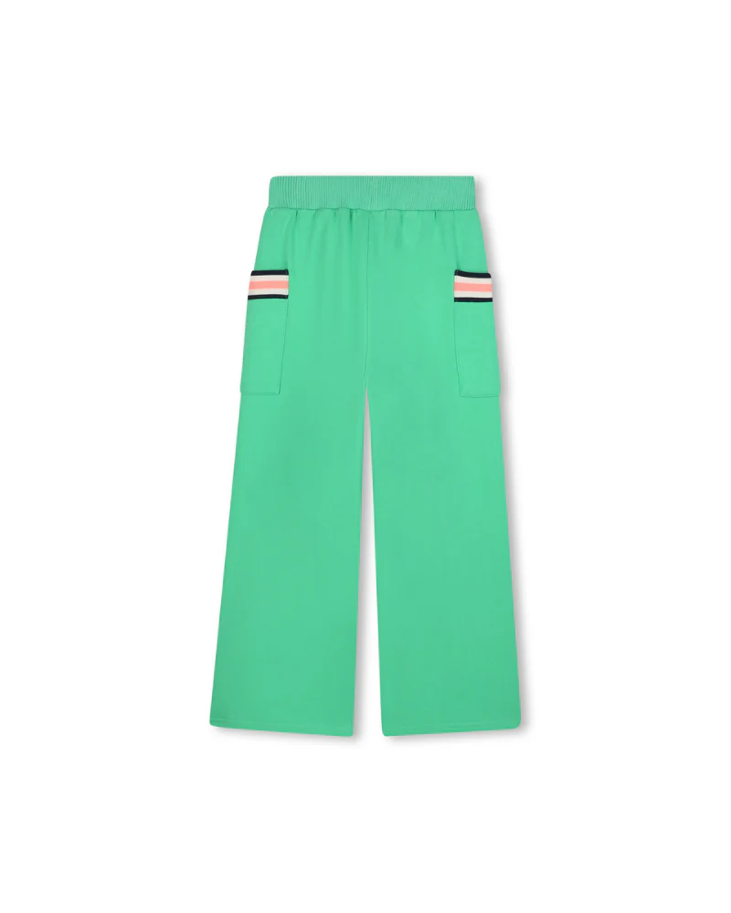 Pantalone Billie Blush verde con tasconi laterali e dettagli a contrasto - Image 2