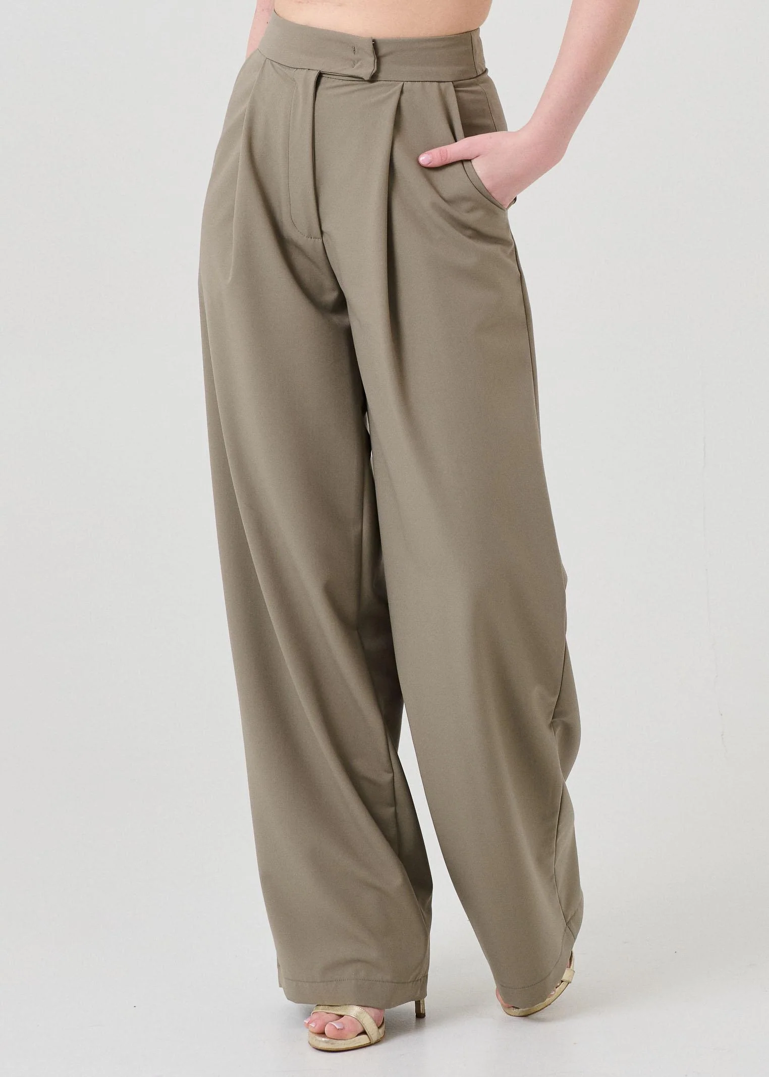 Pantalone Bohemian Vì verde oliva - Image 2