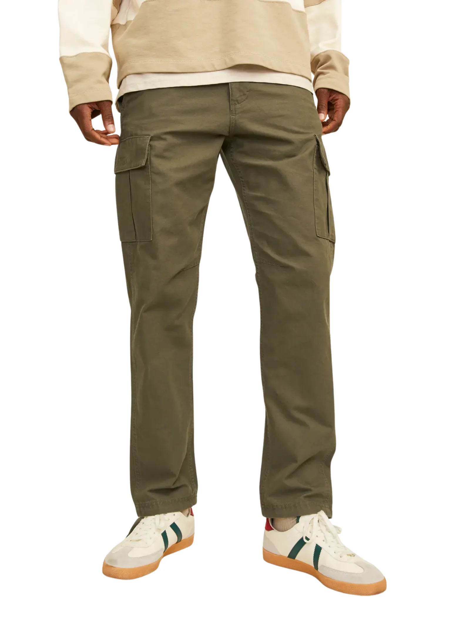 Pantalone cargo Jack & Jones verde oliva
