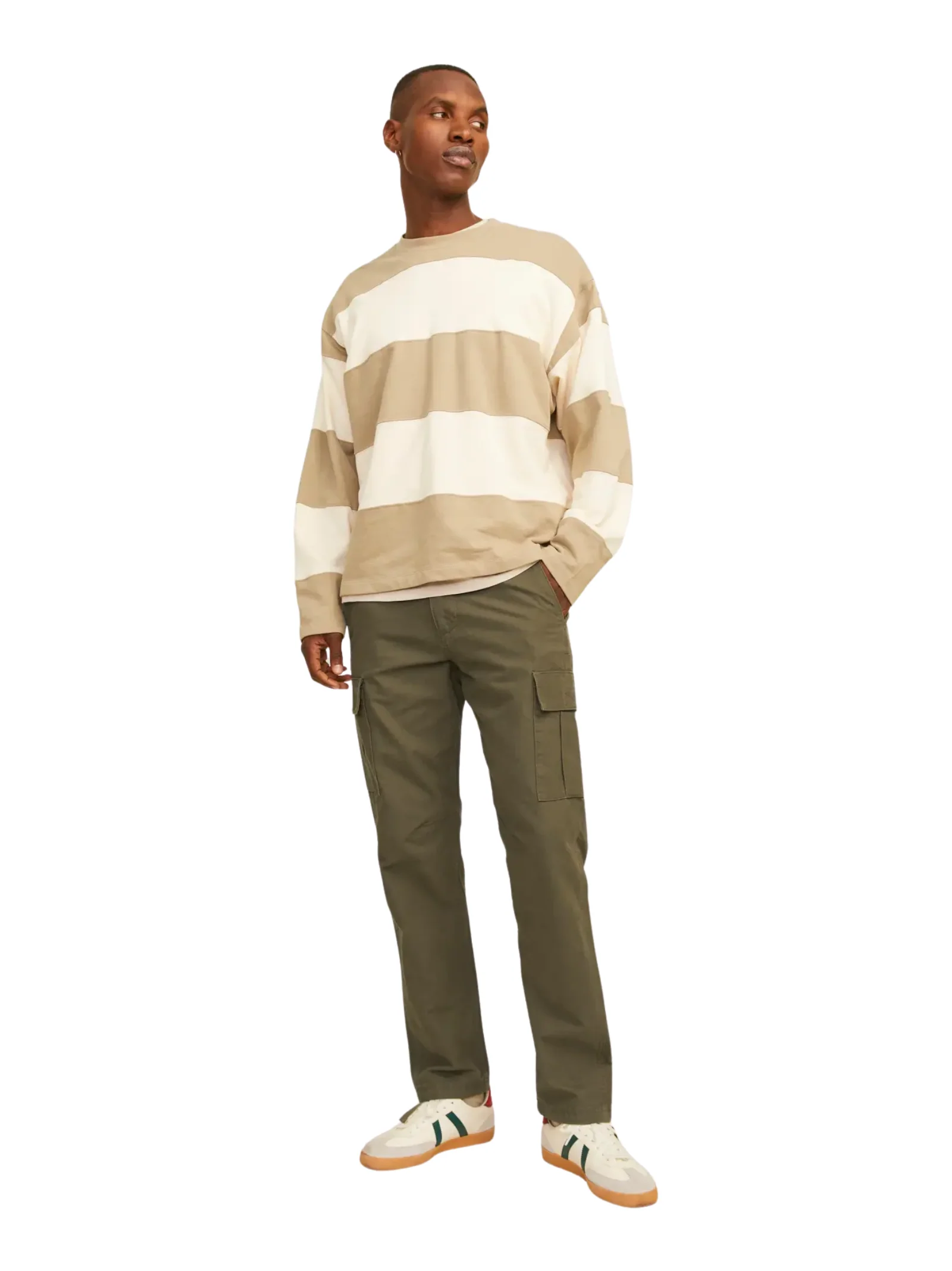 Pantalone cargo Jack & Jones verde oliva - Image 2