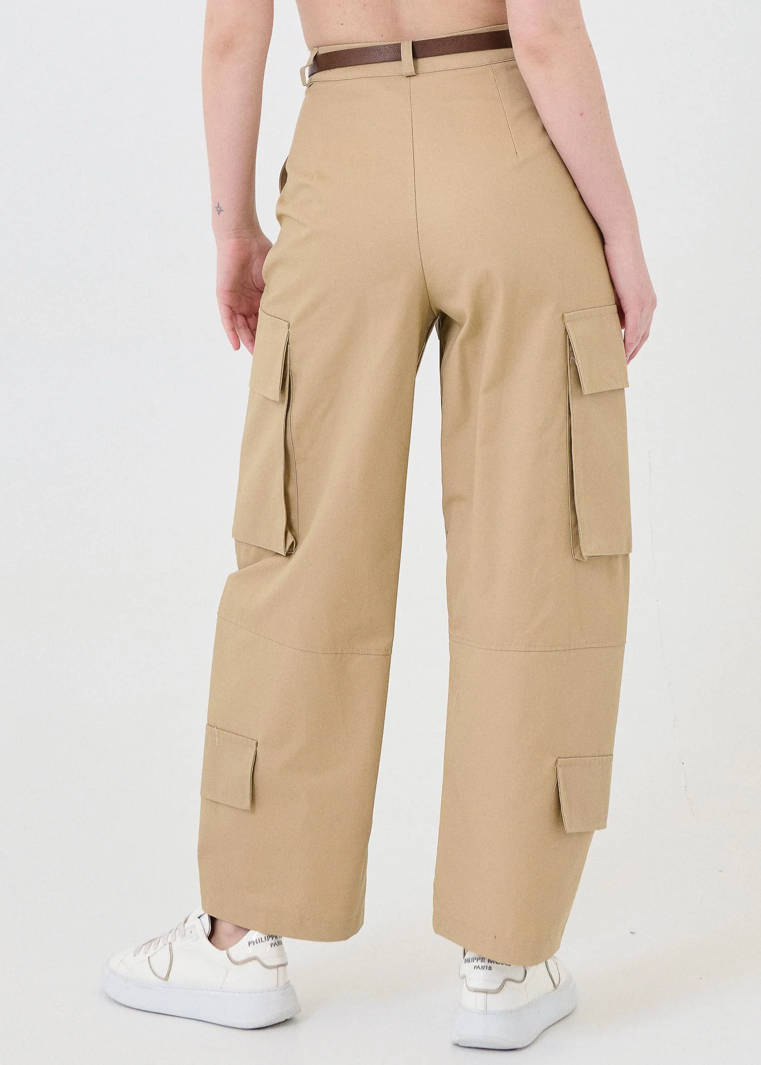 Pantalone cargo Vicolo cammello - Image 3