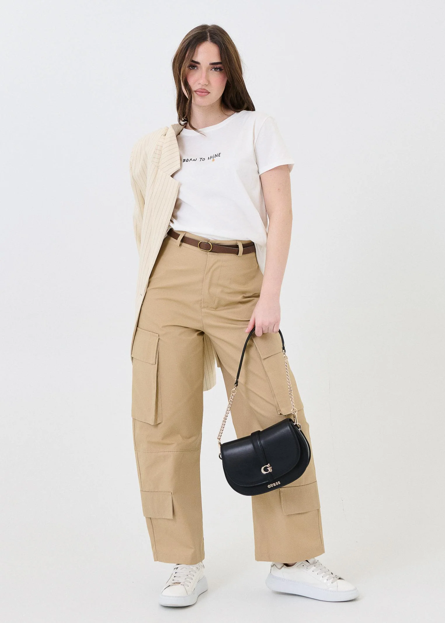 Pantalone cargo Vicolo cammello - Image 4