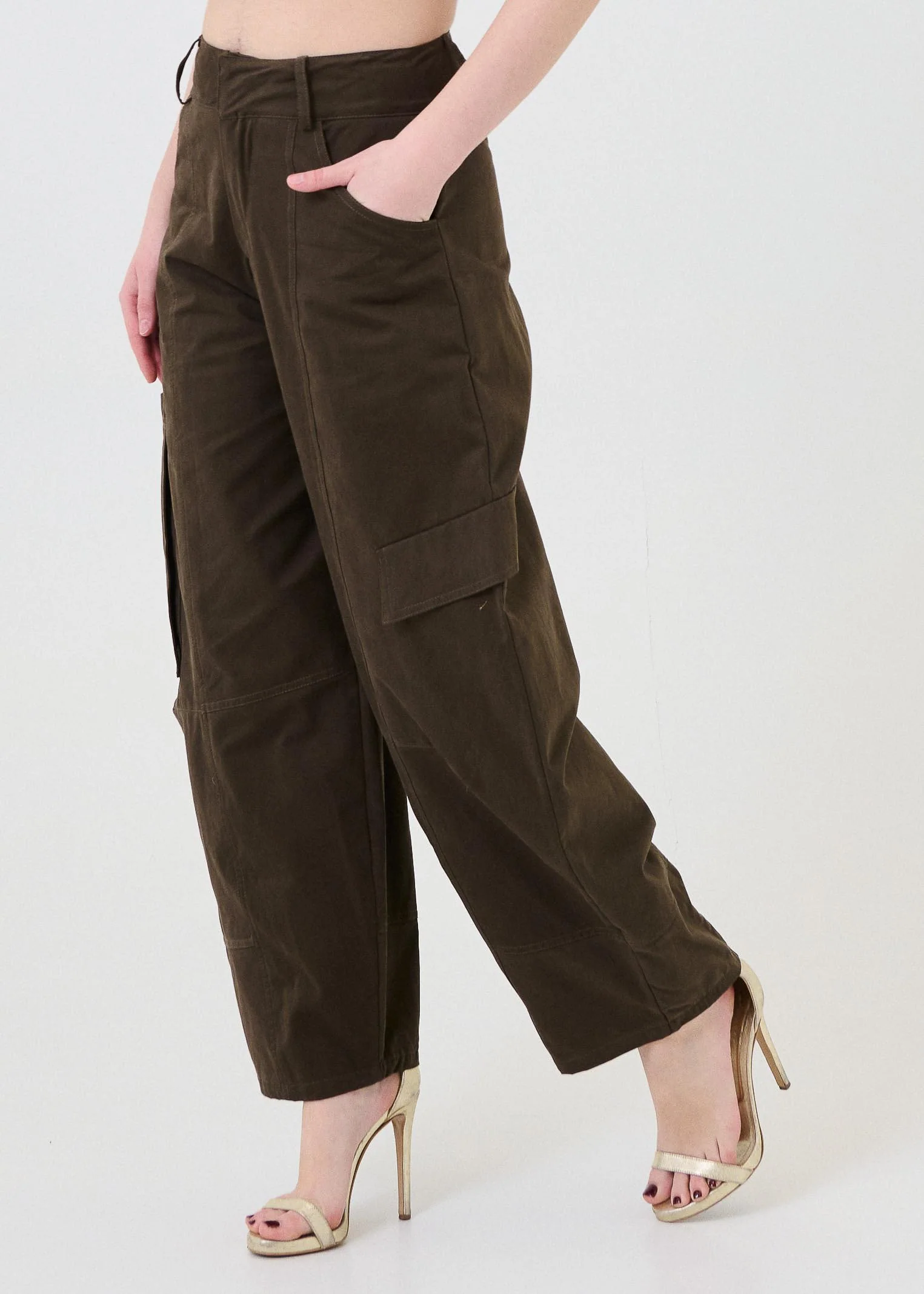 Pantalone cargo Vicolo verde militare - Image 2