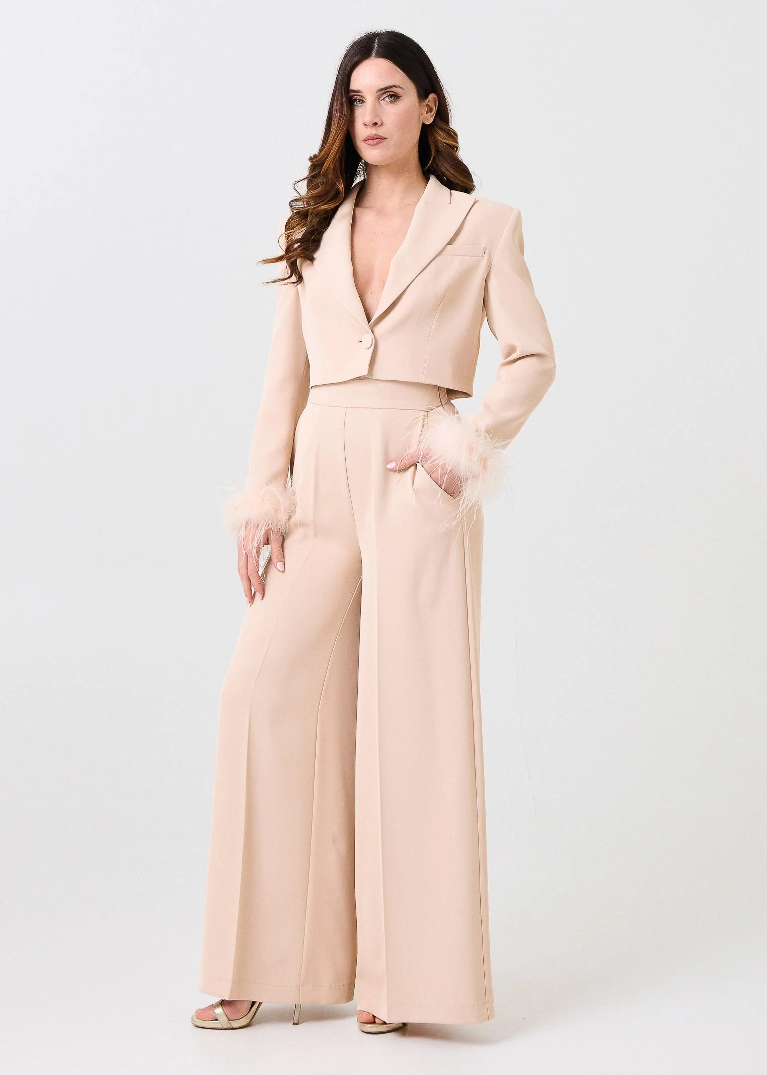 Pantalone "Charme" Silence Limited sabbia - Image 4