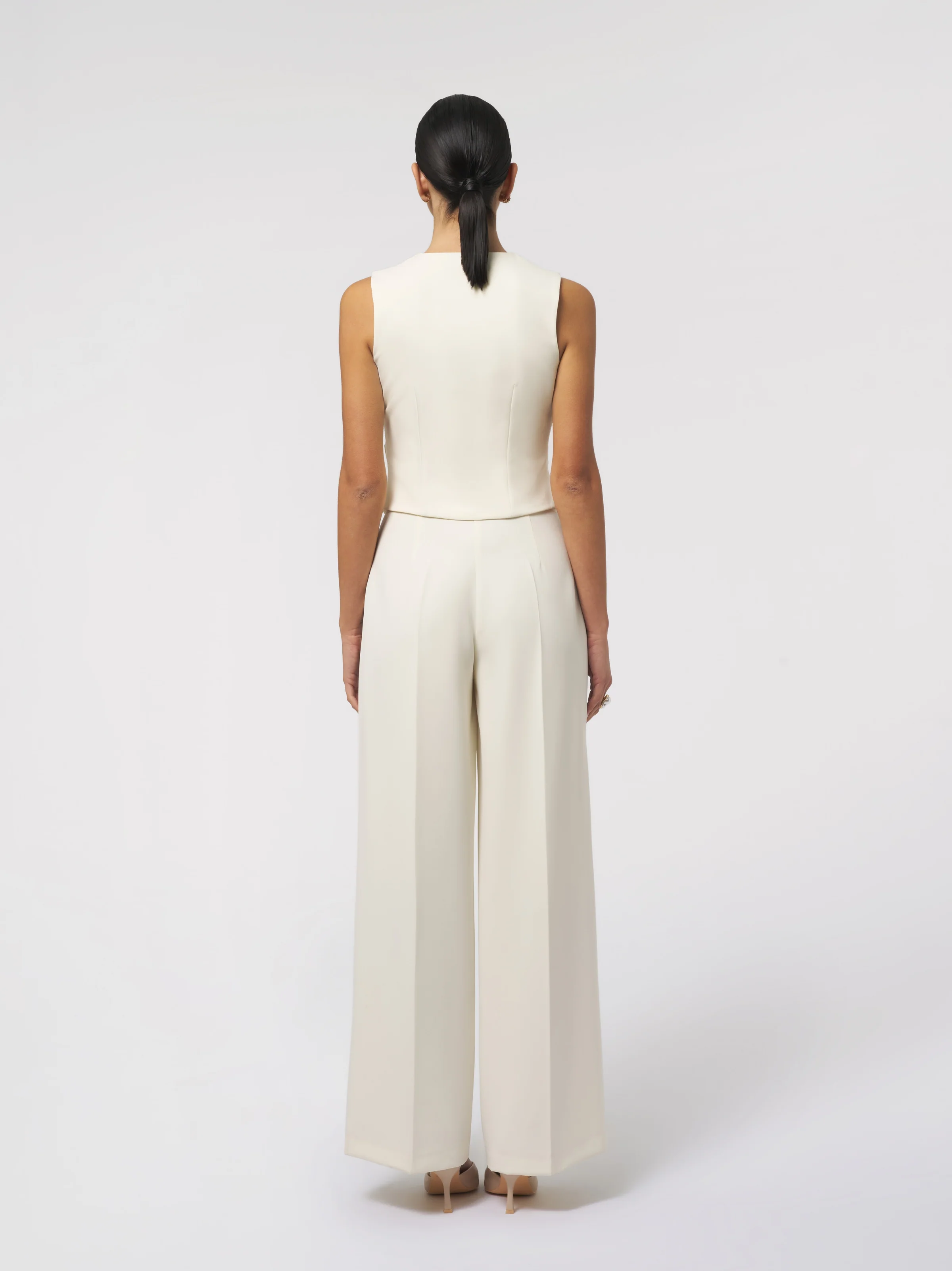 Pantalone "Column Key" Silence Limited bianco latte - Image 4