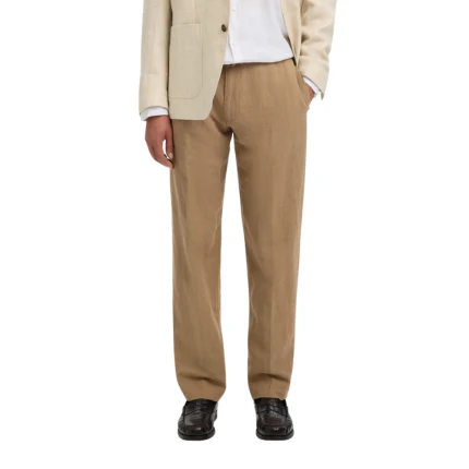 Pantalone con coulisse Selected marrone - Image 2