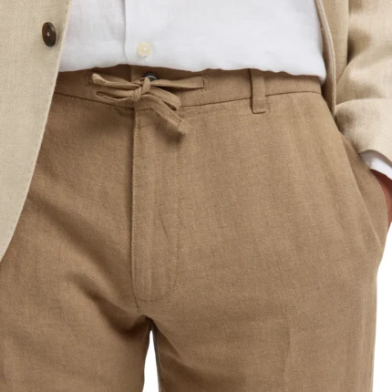Pantalone con coulisse Selected marrone - Image 4