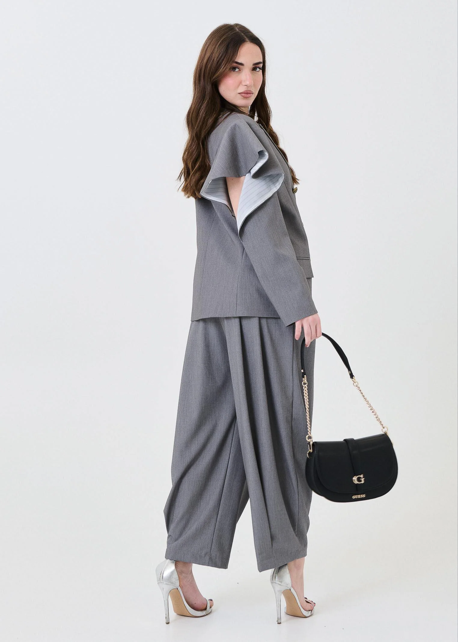 Pantalone con pences Vicolo grigio - Image 4