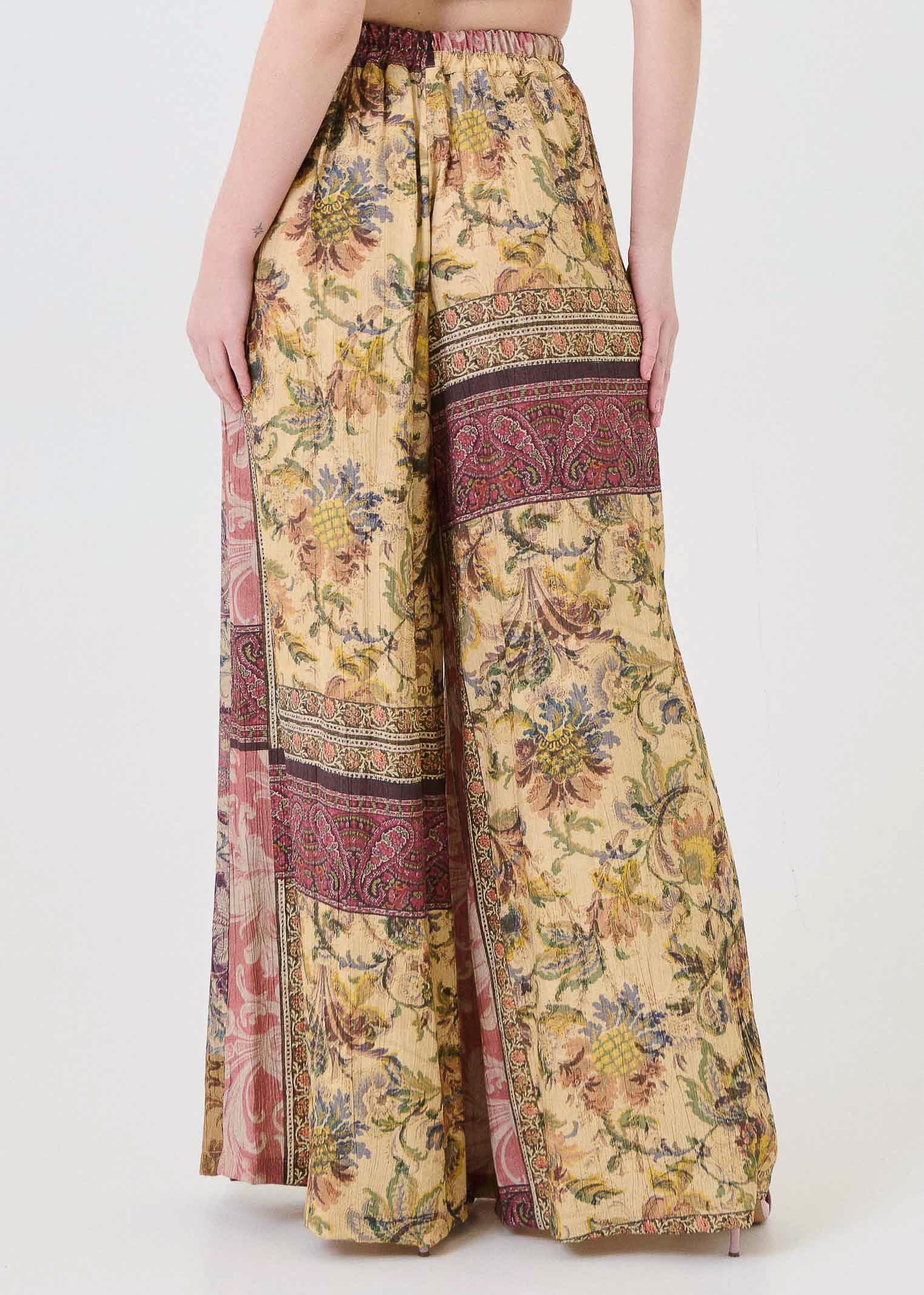 Pantalone con pinces Dixie multicolor - Image 3