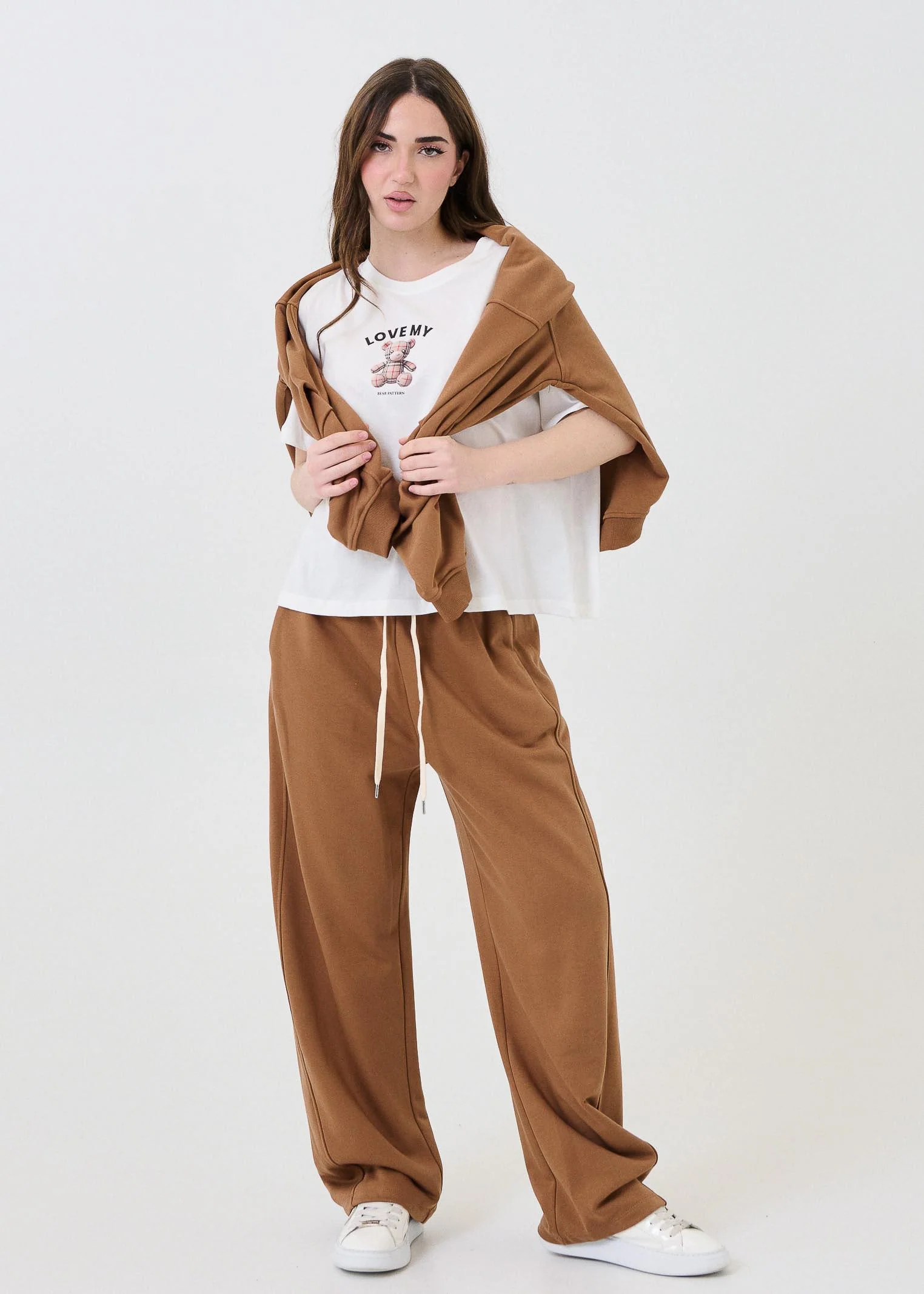 Pantalone in felpa Vicolo marrone - Image 4