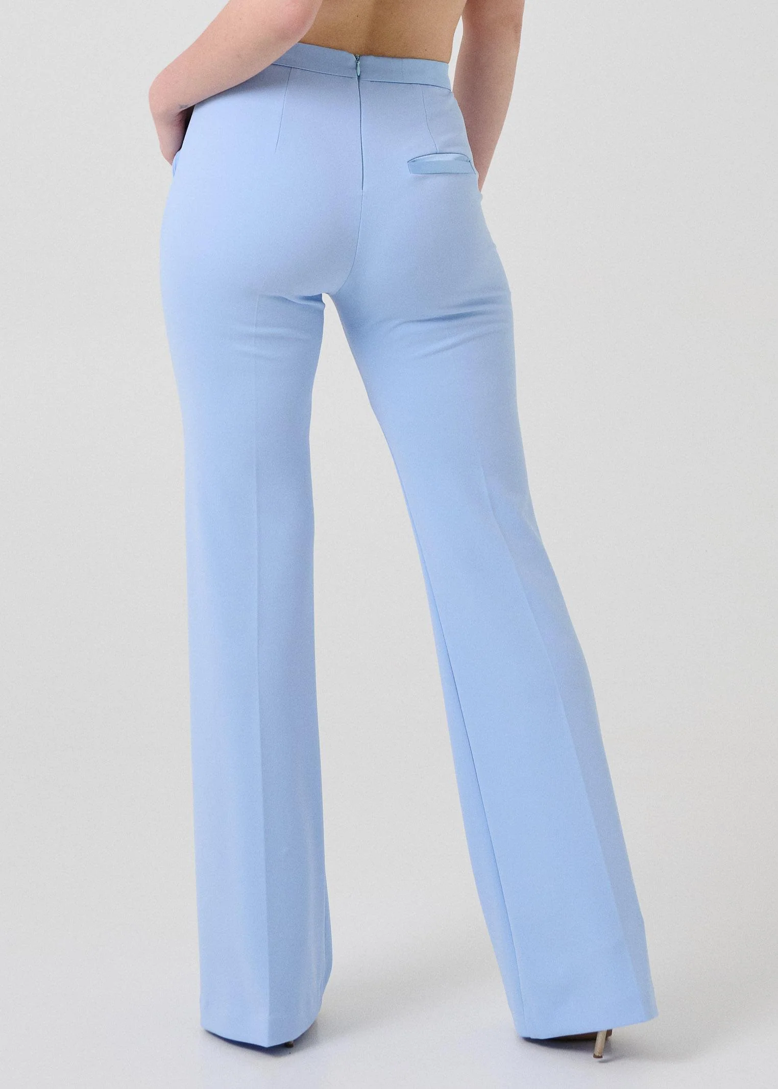 Pantalone "Flare" Armoire azzurro polvere - Image 3