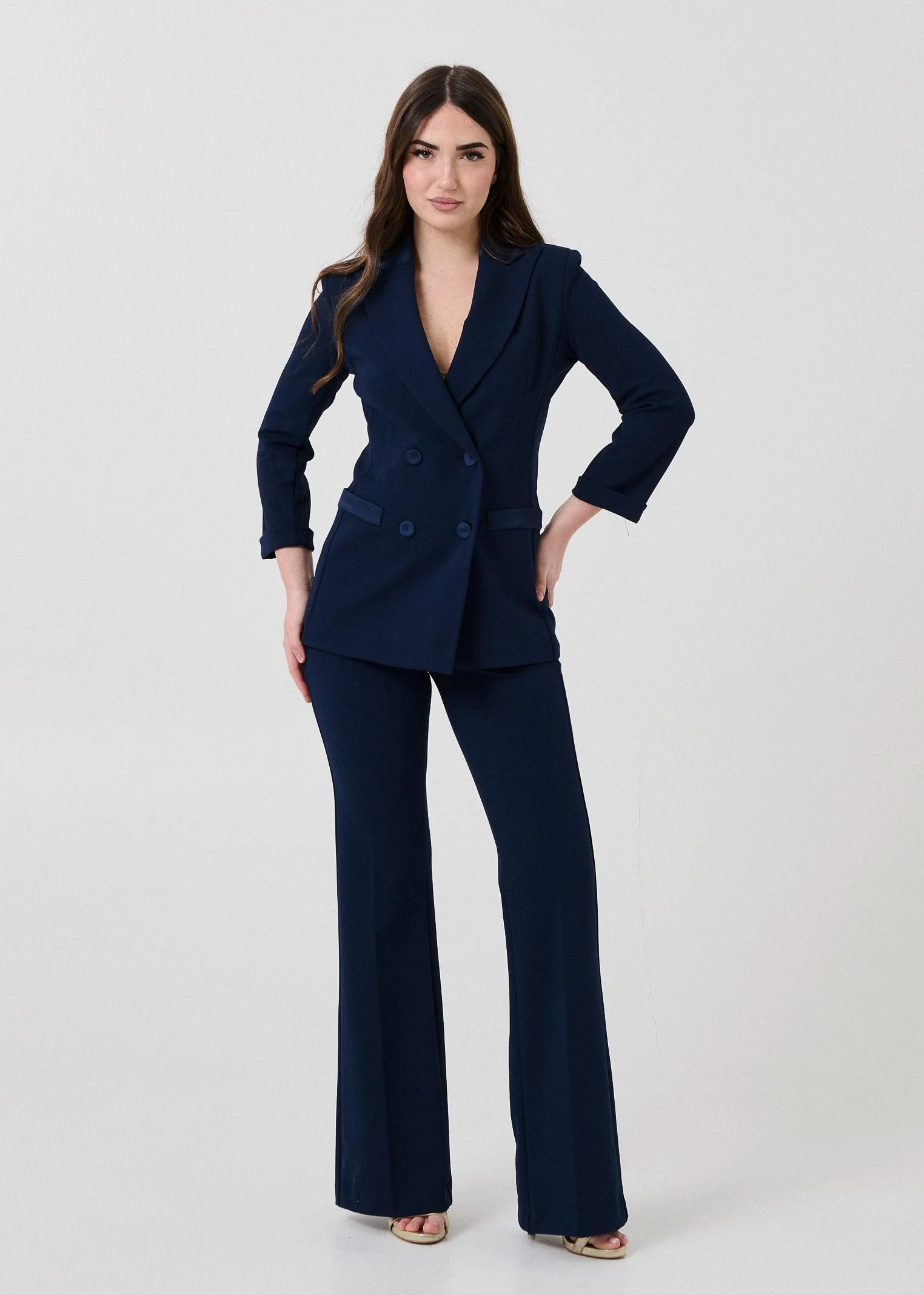 Pantalone "Flare" Armoire blu navy - Image 4