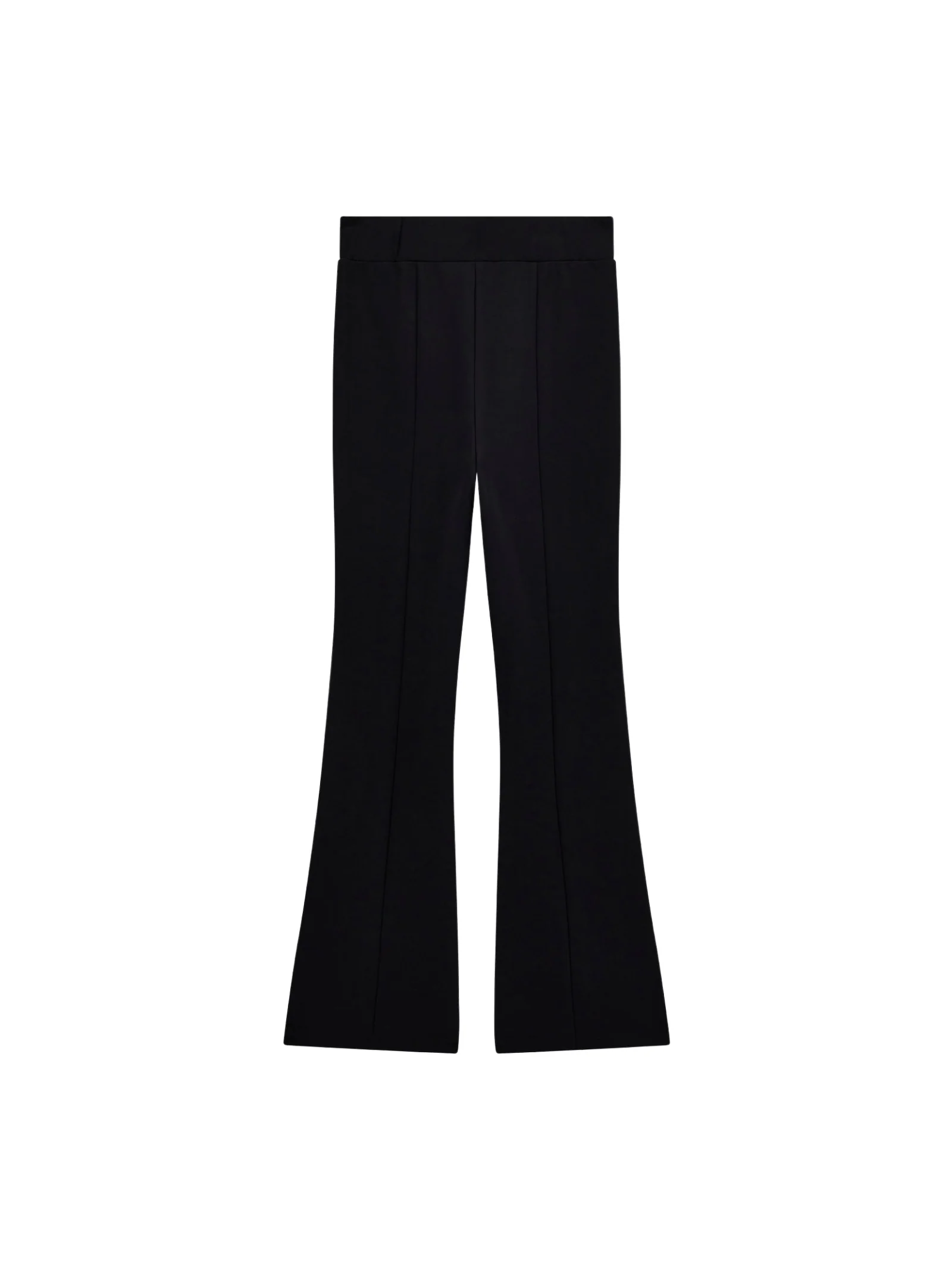 Pantalone flare Guess nero con dettaglio logo - Image 2