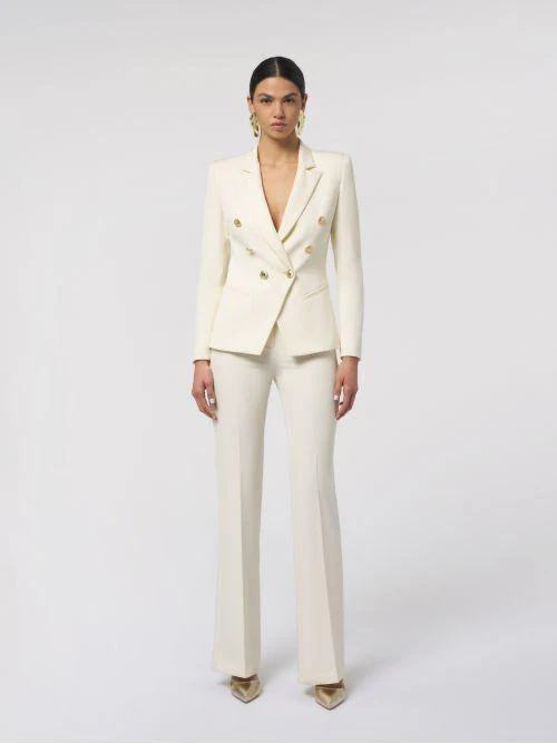 Pantalone "Flare Honey" Silence Limited bianco latte - Image 2