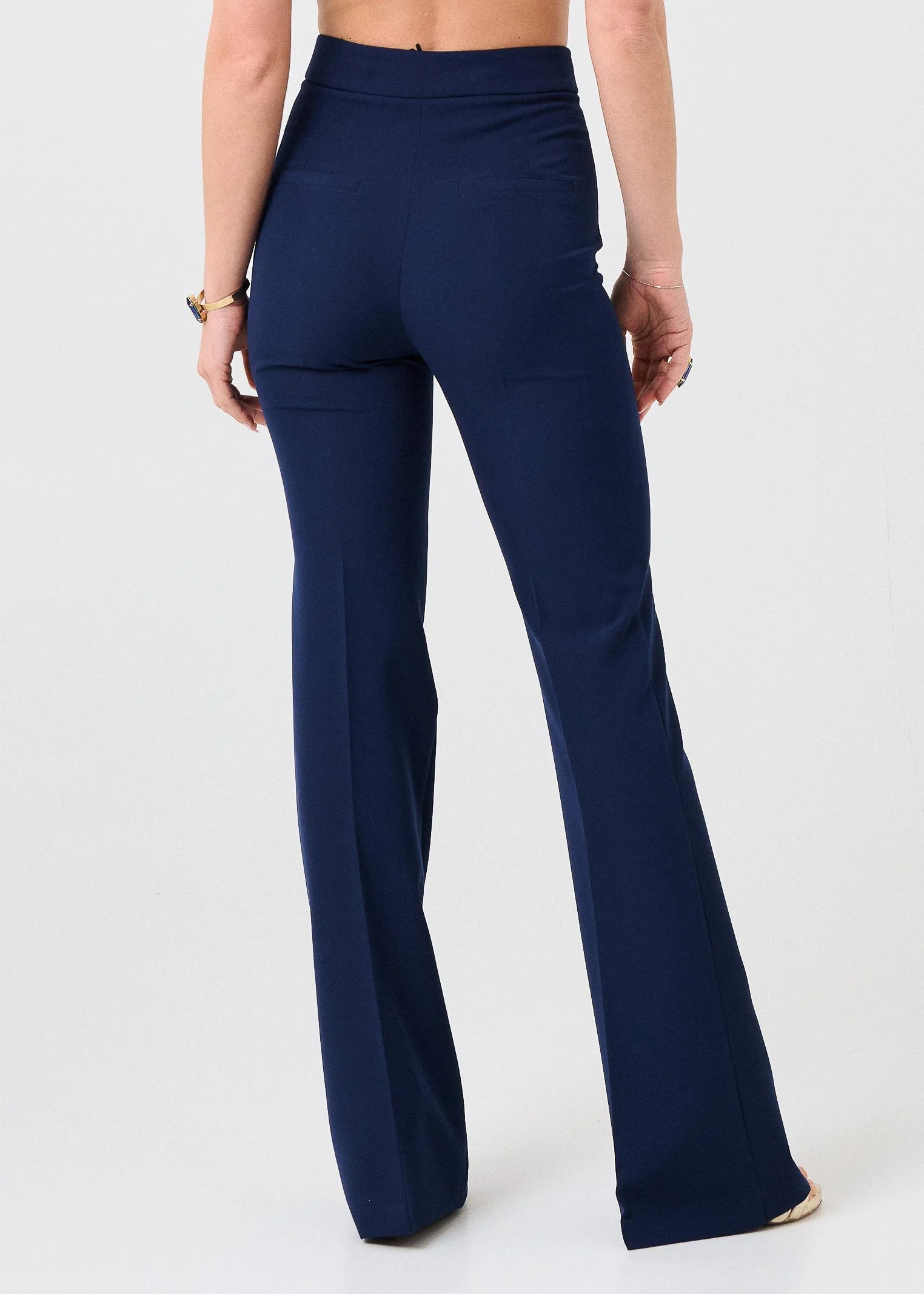 Pantalone "Flare Honey" Silence Limited blu navy - Image 3