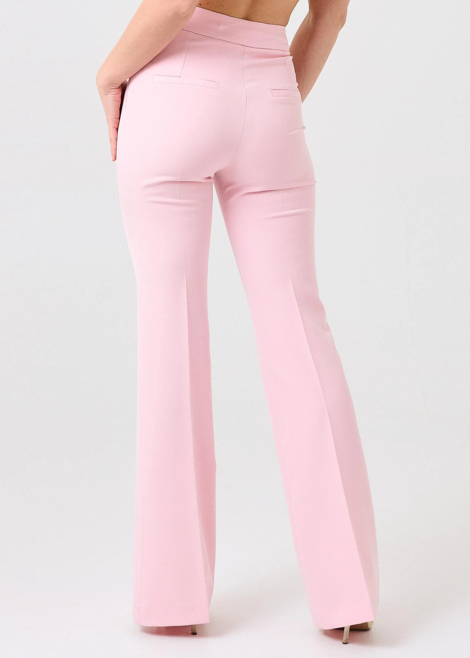 Pantalone "Flare Honey" Silence Limited rosa pastello - Image 3