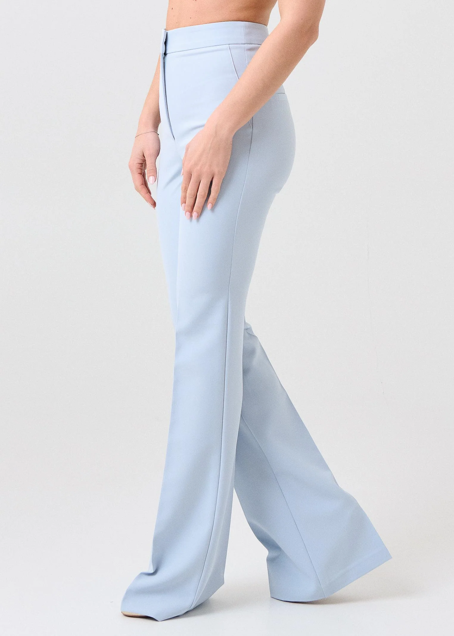 Pantalone "Flare Key" Silence Limited azzurro - Image 2